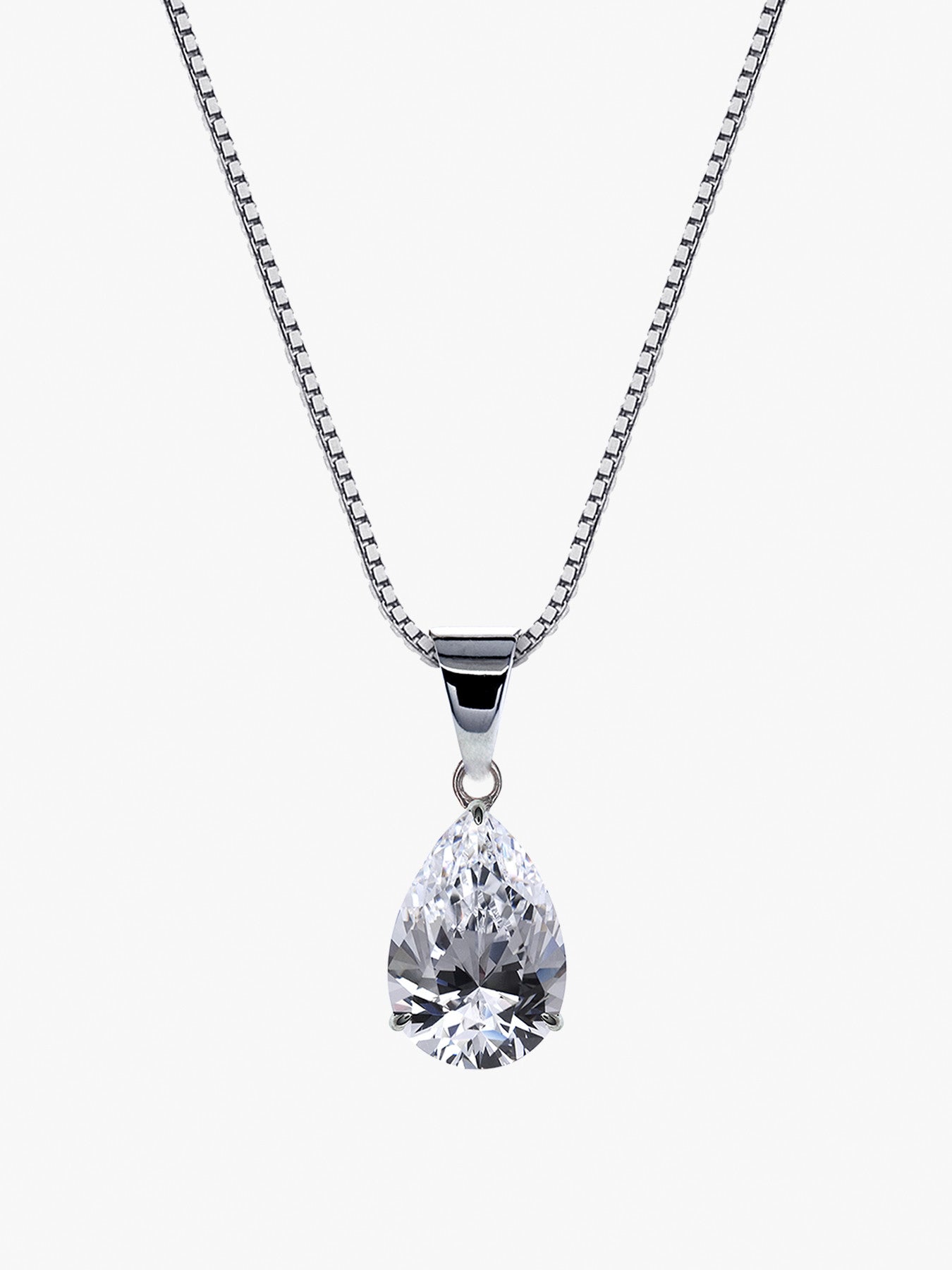 Cecile Pear Pendant Necklace