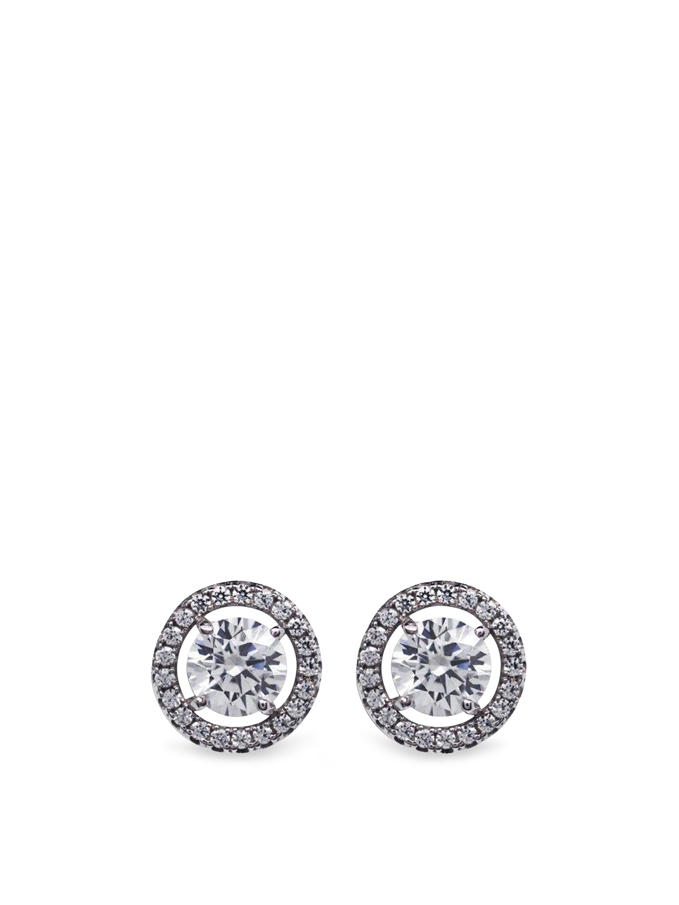 Classic Round Borderset Stud Earrings