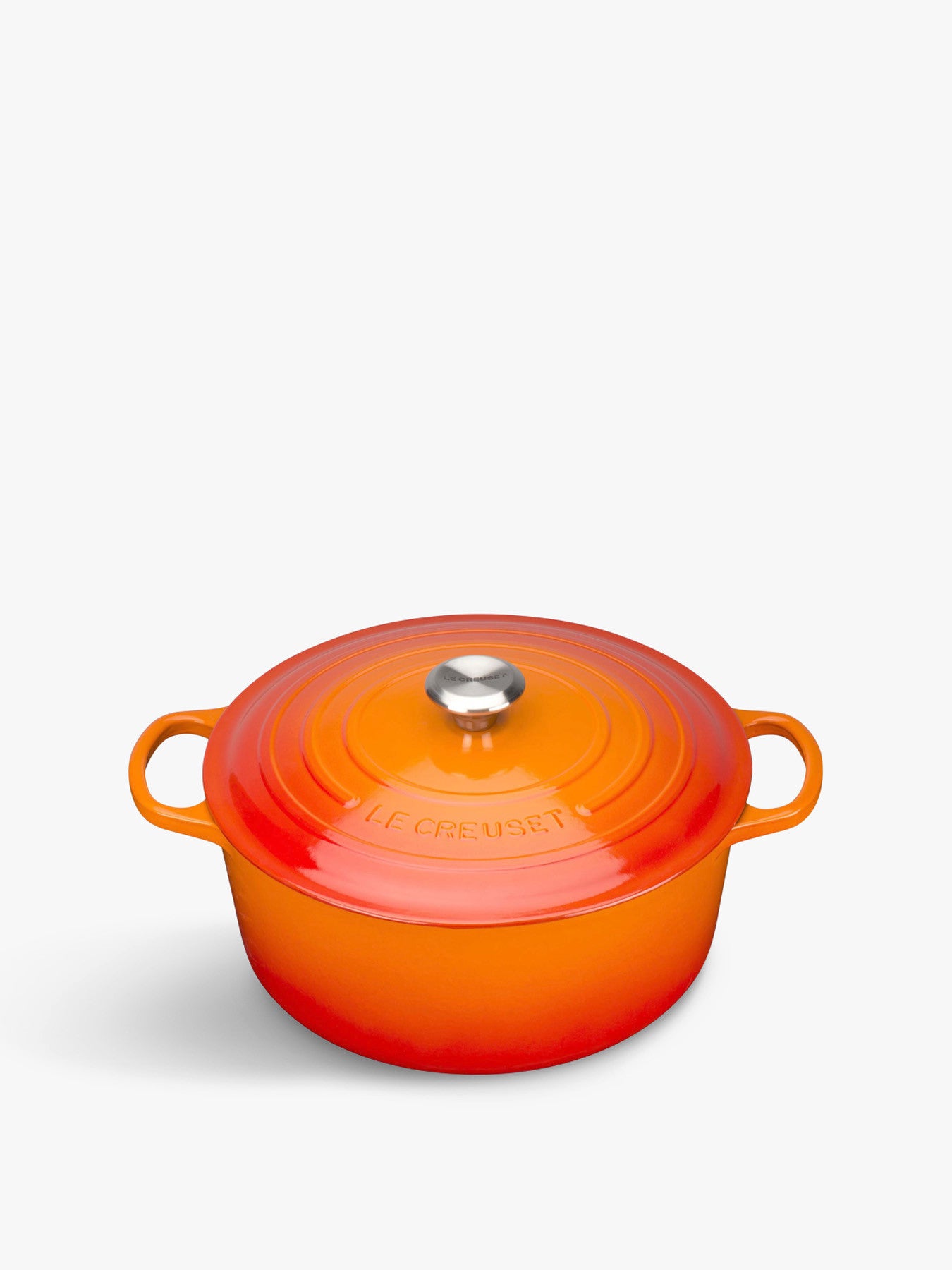 Cast Iron Round Casserole 24cm Volcanic