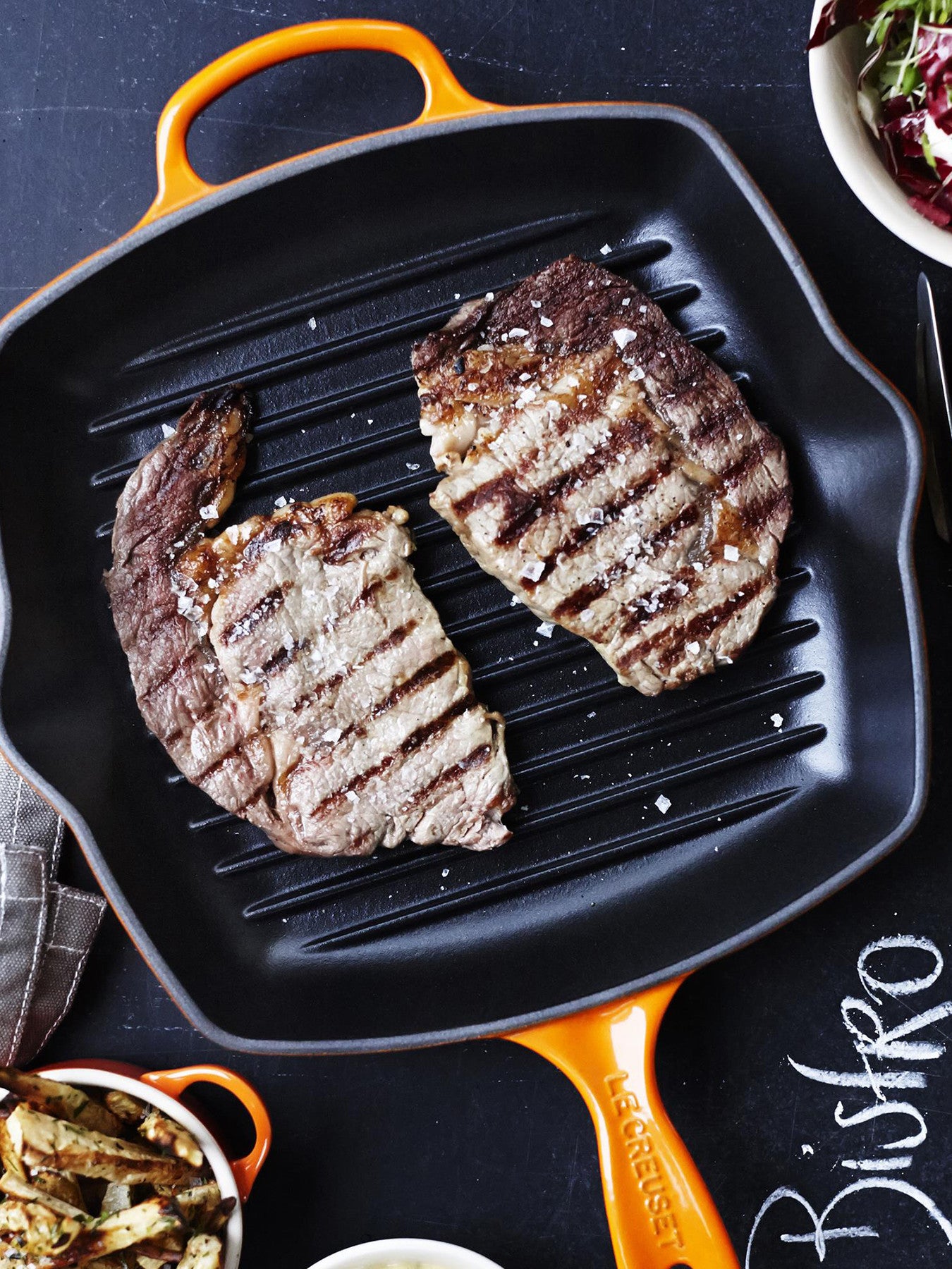 Signature Cast Iron Square Grillit 29cm Volcanic