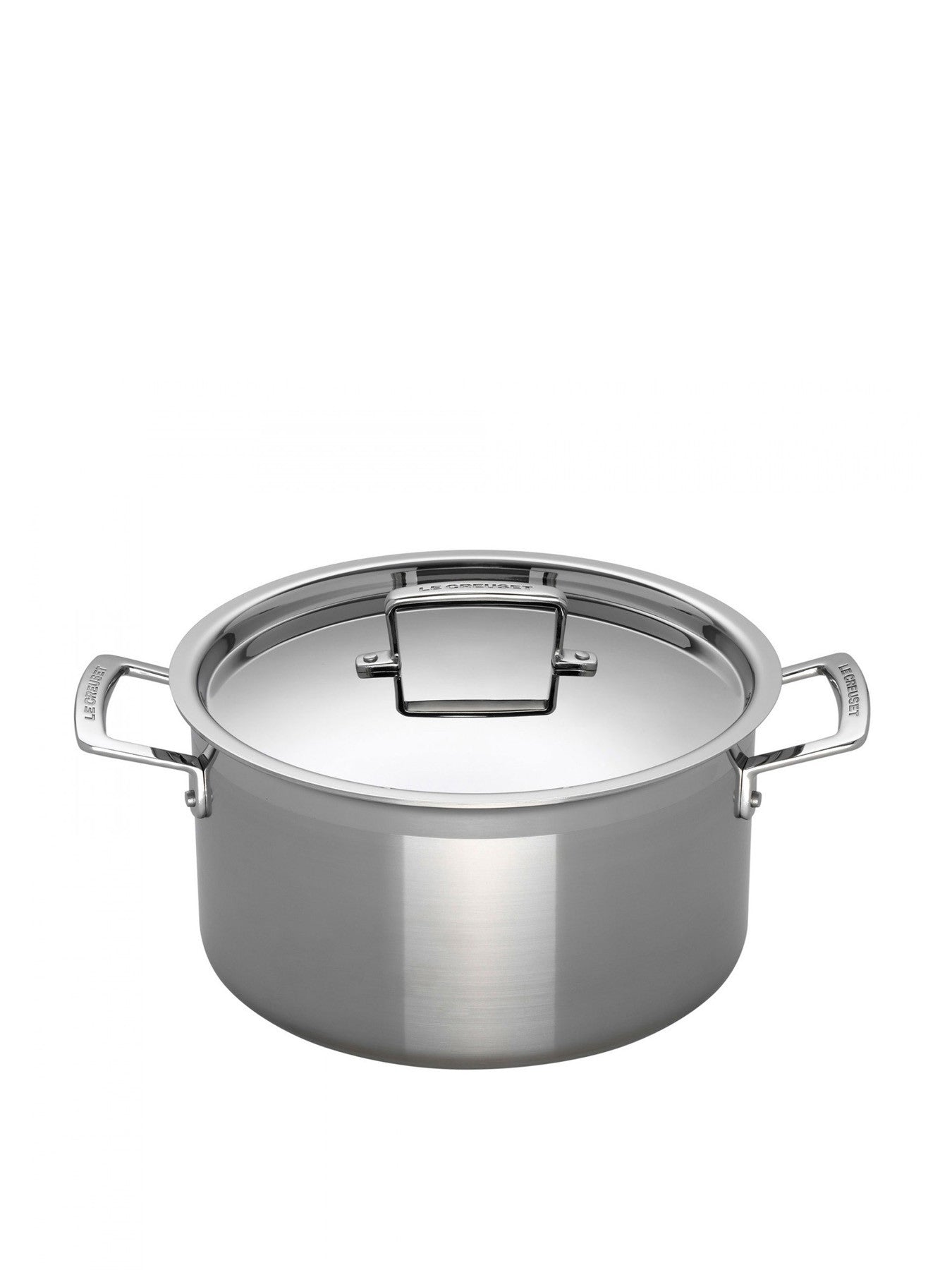 3 Ply Stainless Steel Deep Casserole with Lid 24cm
