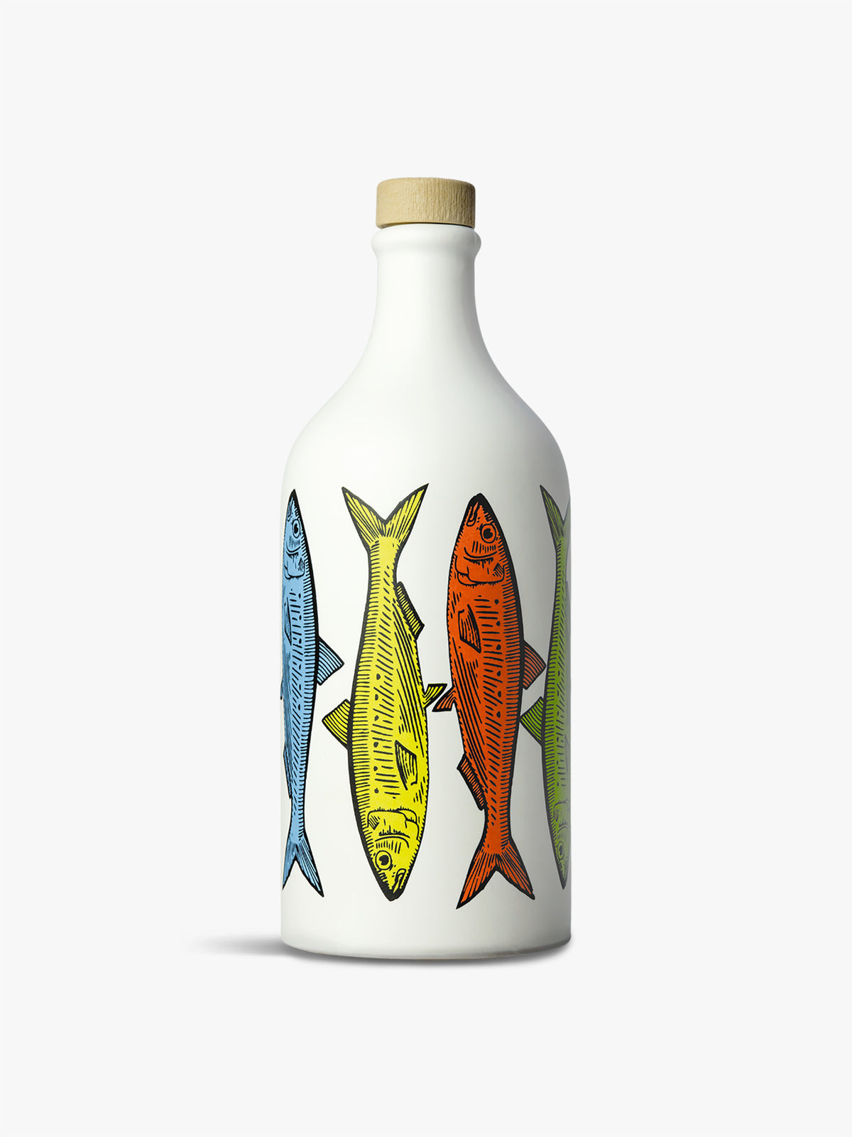 Olive Oil 500ml in Sardine Print Bottle
