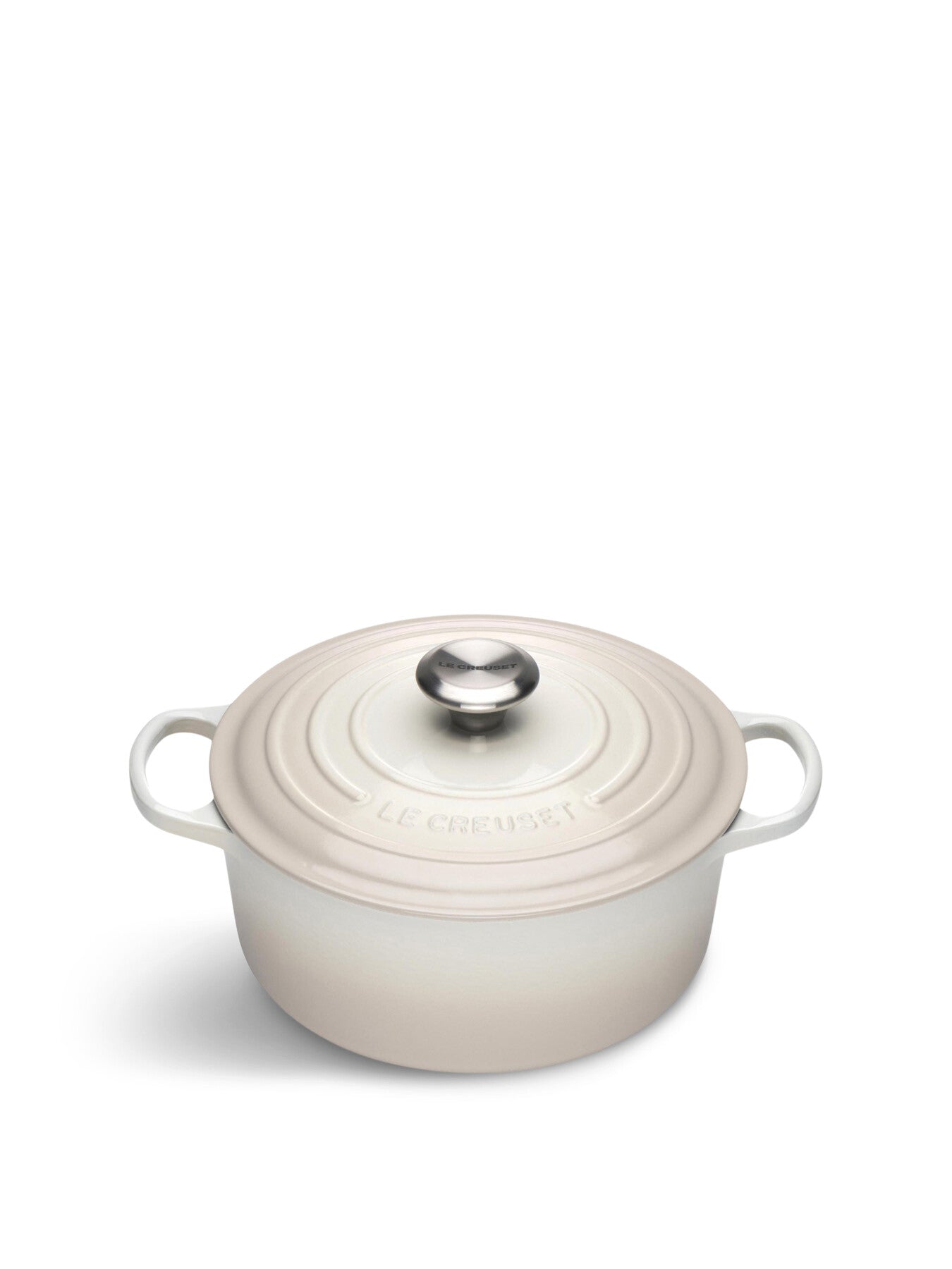 Cast Iron Round Casserole 24cm Meringue