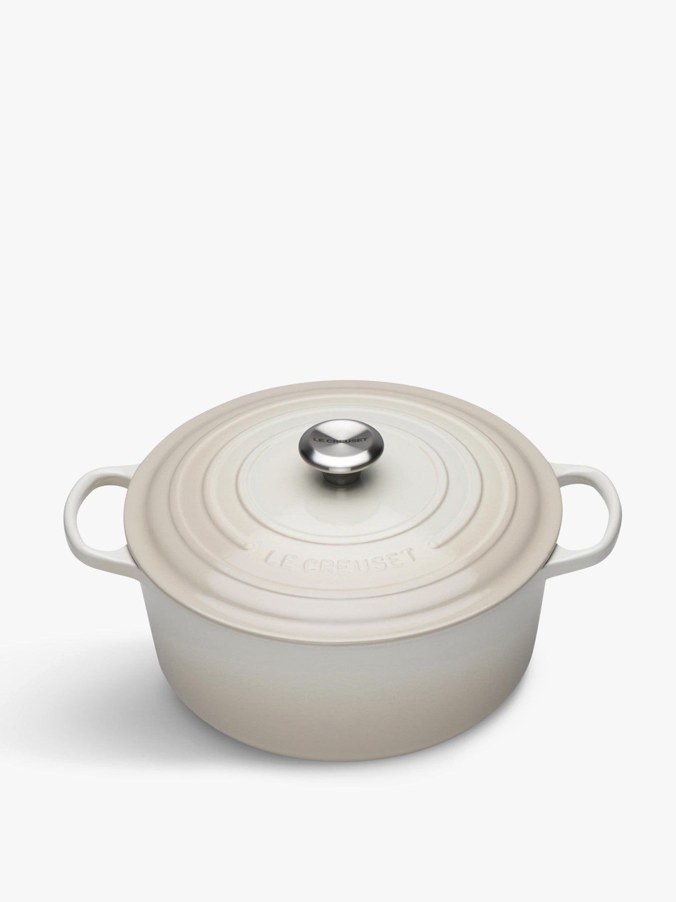 Cast Iron Round Casserole 28cm Meringue