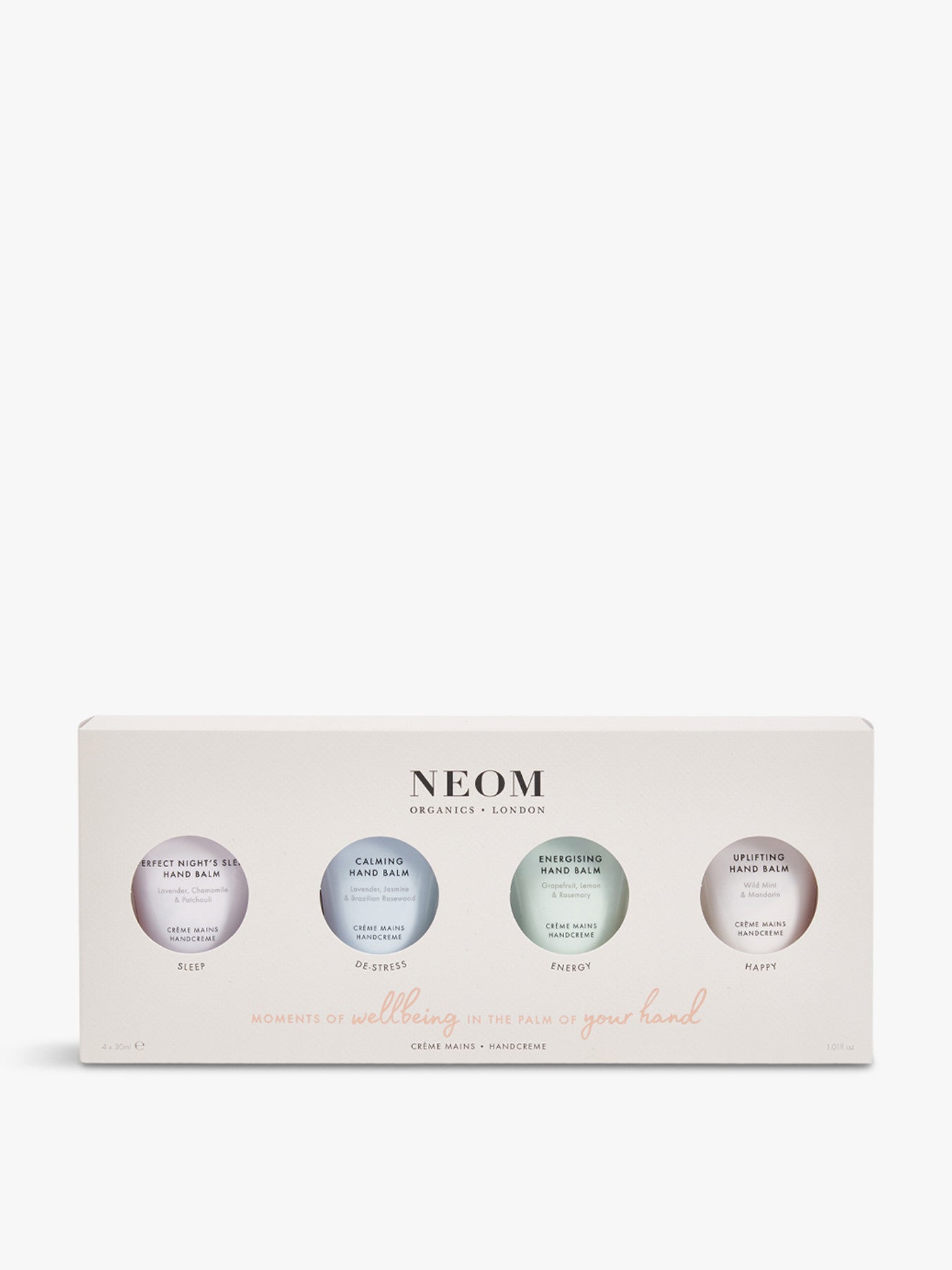 Moments of wellbeing 4 piece hand cream set