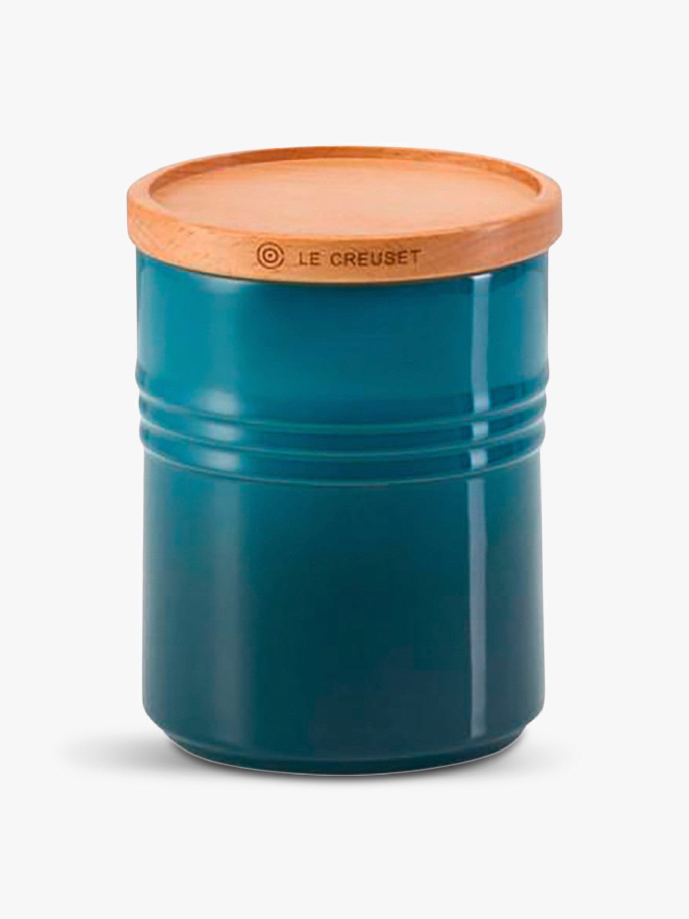 Stoneware Medium Storage Jar Deep Teal