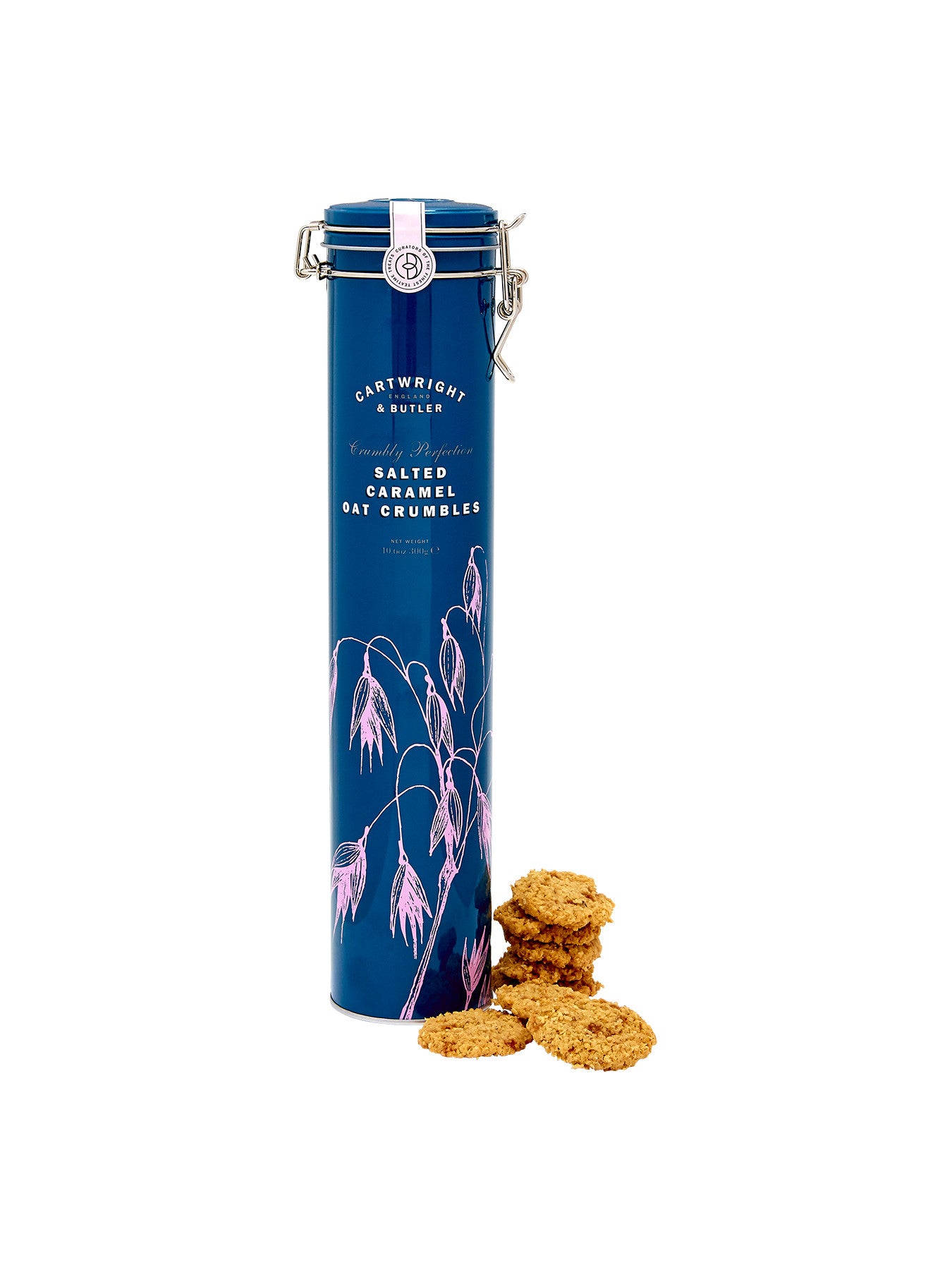 Salted Caramel Oat Crumbles Tin 300g