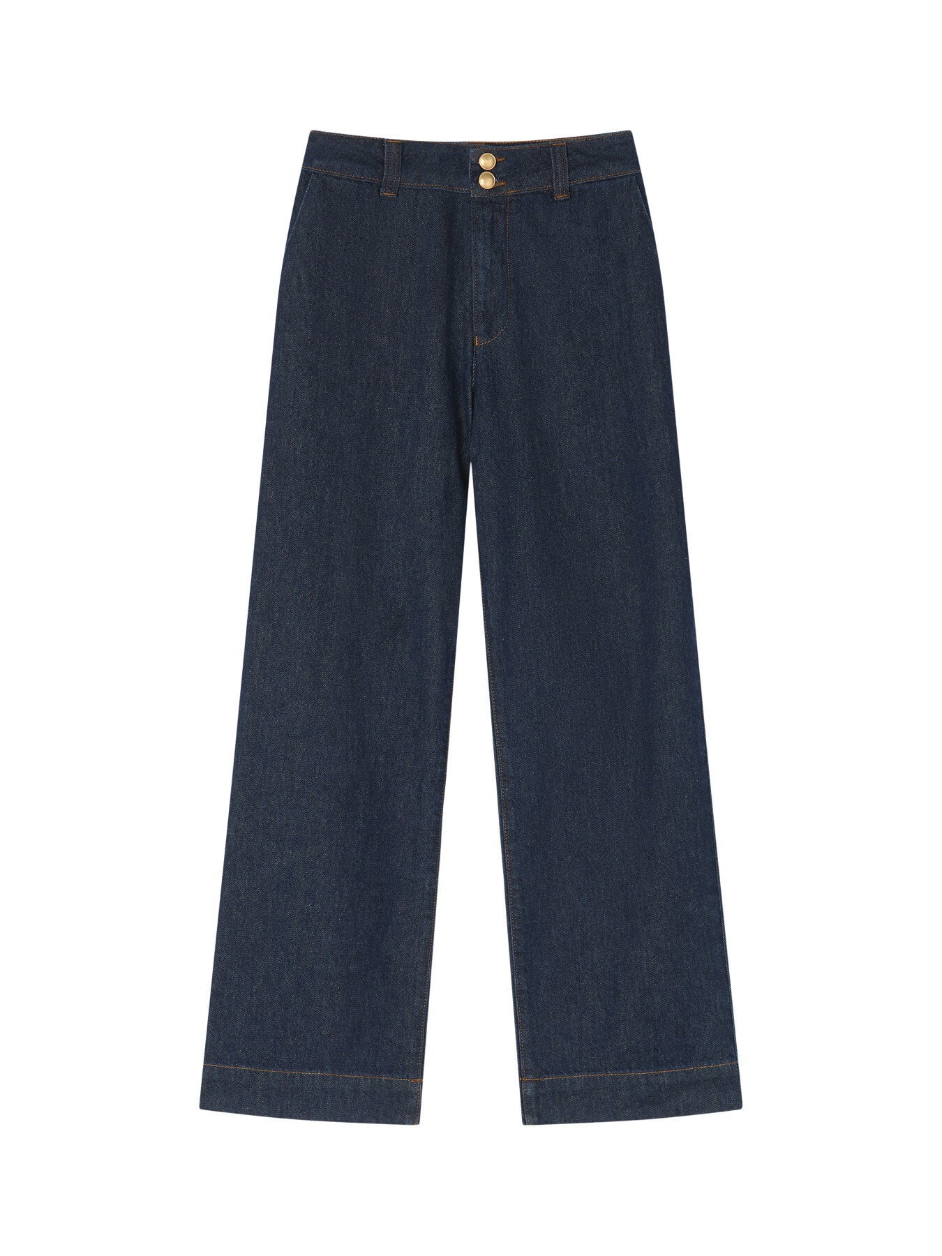 Greta Deep Indigo High Waist Straight Jean