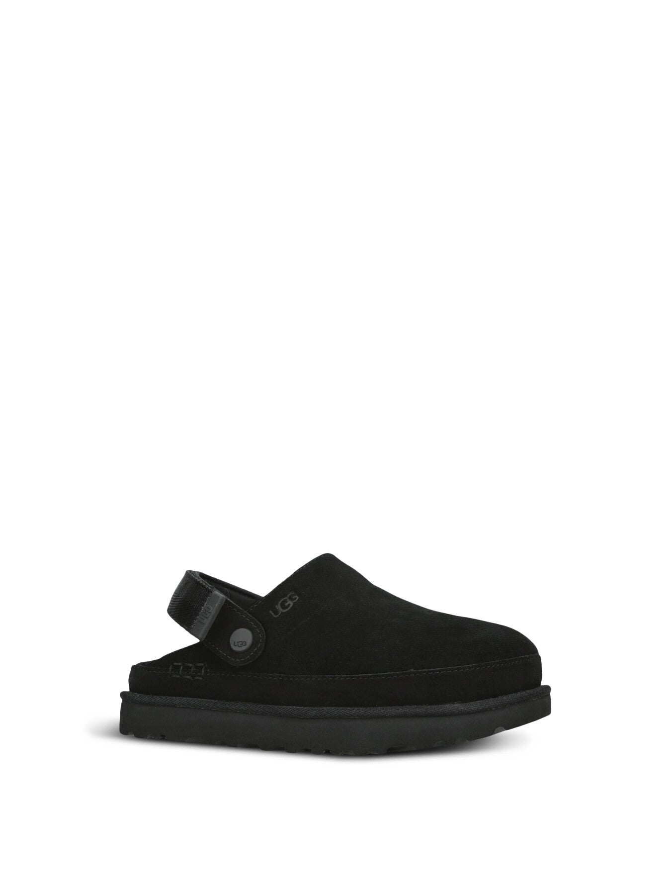 Womens Goldenstar Suede Clogs Black