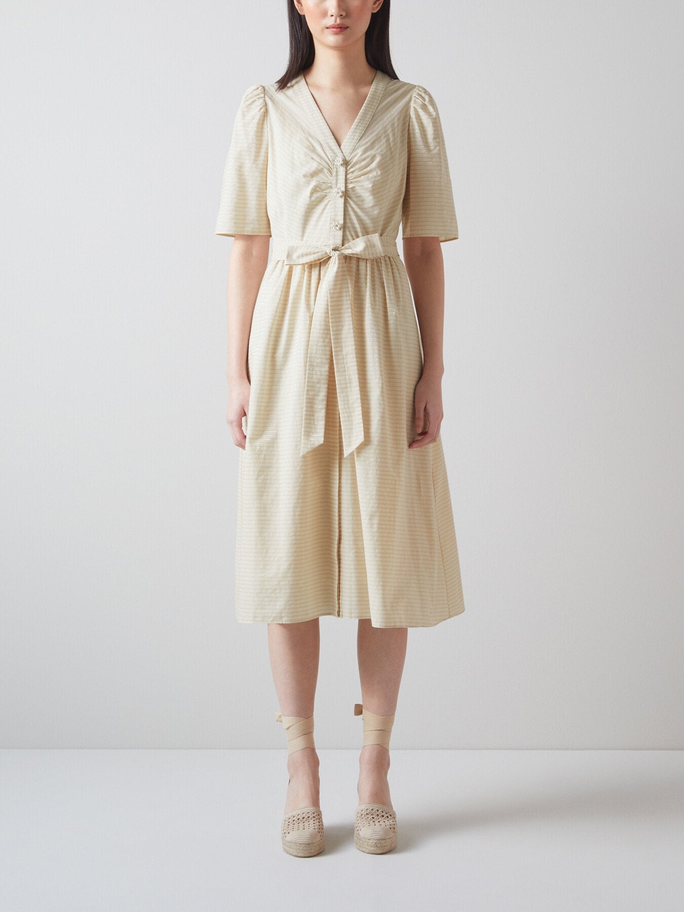 Hendrick And Silver Stripe Cotton Dress