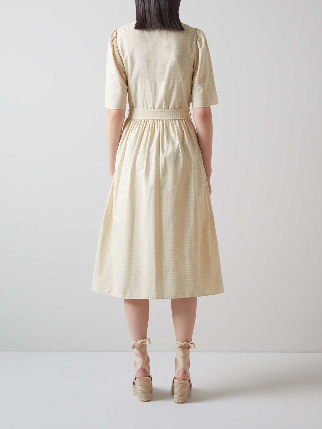 Hendrick And Silver Stripe Cotton Dress