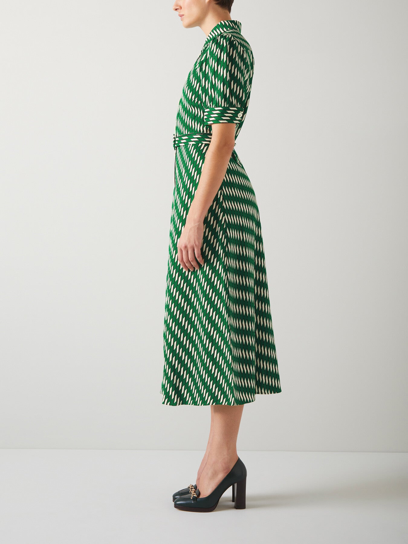 Valerie Modernist Print Shirt Dress