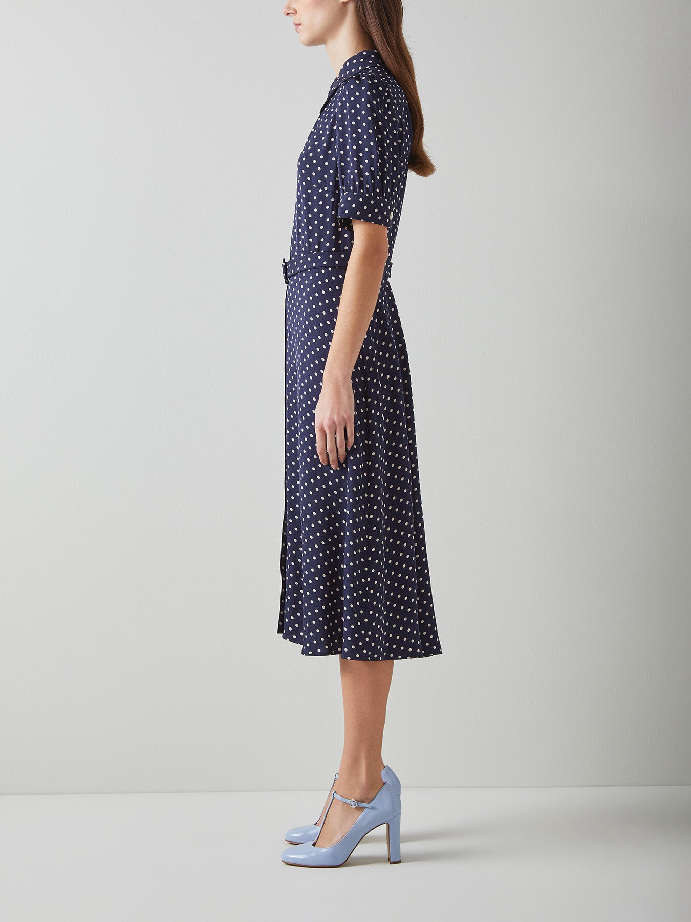 Valerie Navy And Cream Shirt Dress