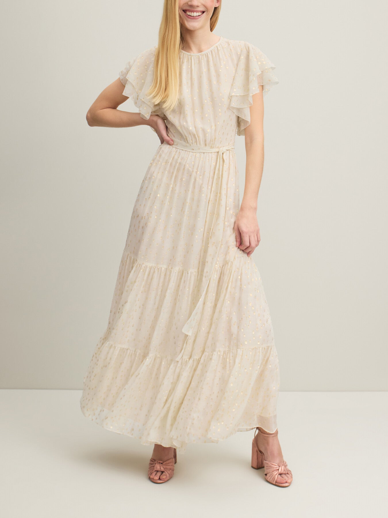 Liv And Gold Silk-Rich Maxi Dress