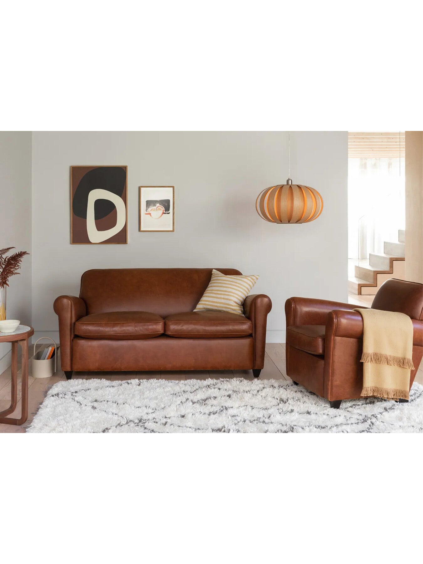 Barrington II 2-Seater Sofa Tan Leather