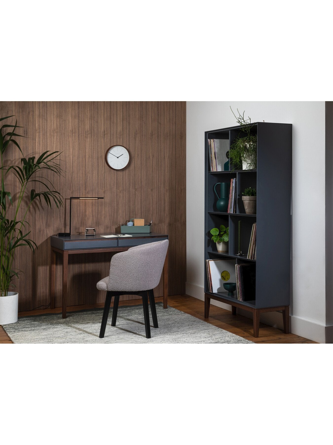 Lars Desk Grey/ Walnut