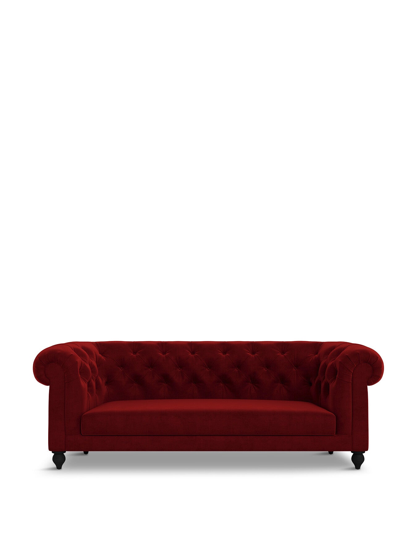 Fitzrovia 3-Seater Sofa Smart Luxe Velvet Mulberry