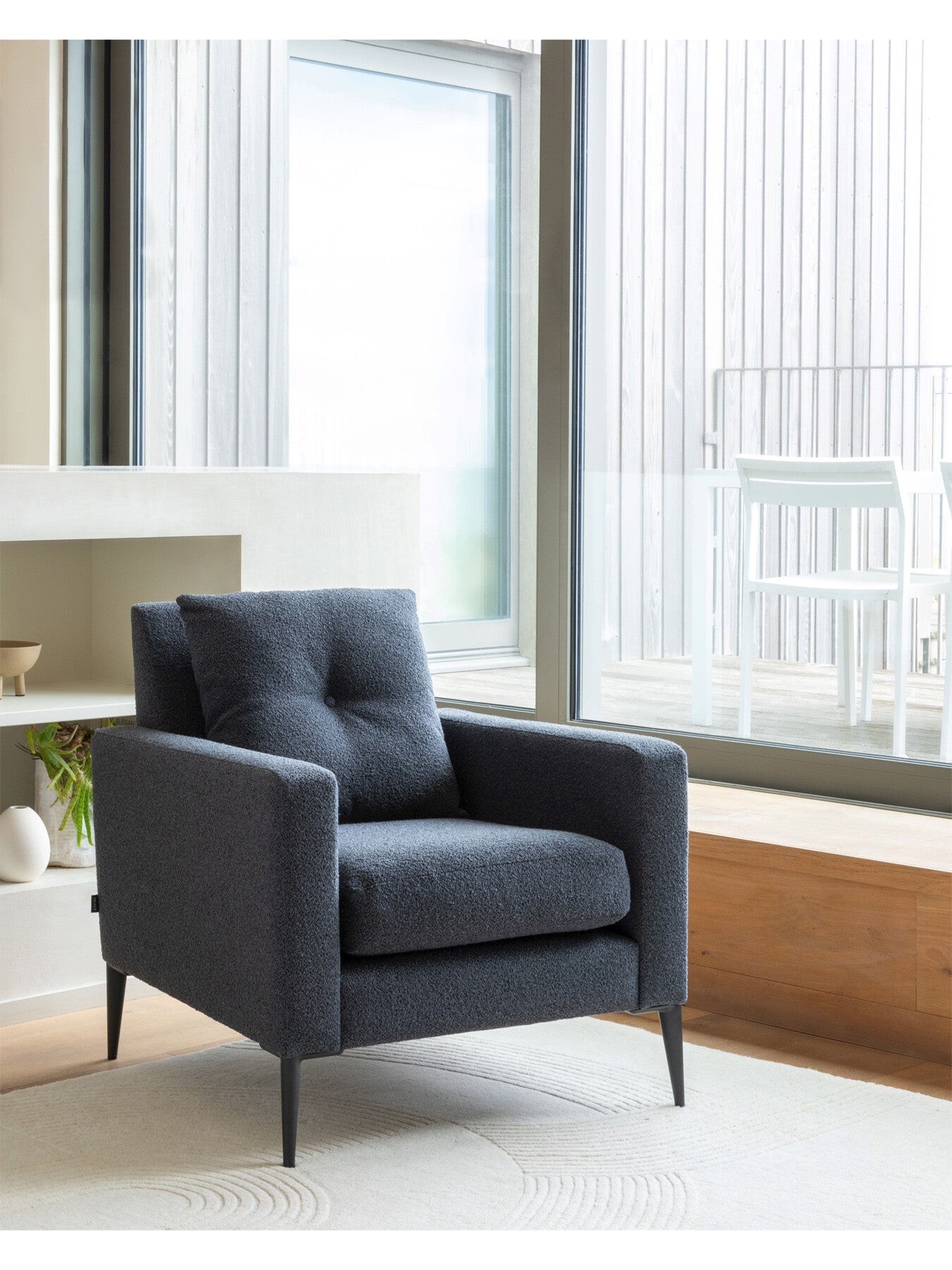 Brunel Armchair Boucle Indigo