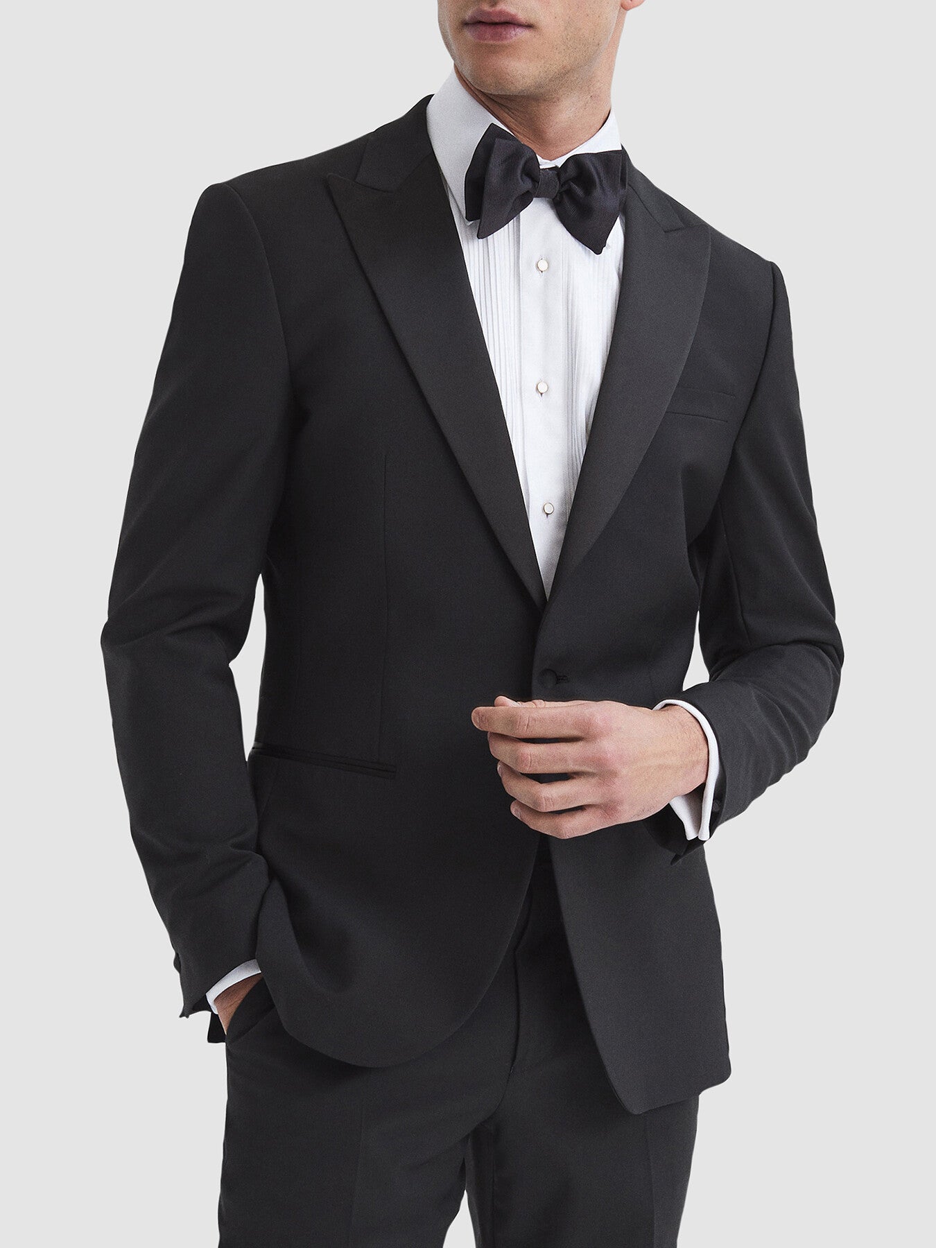 Poker Modern Fit Single Breasted Tuxedo Jacket