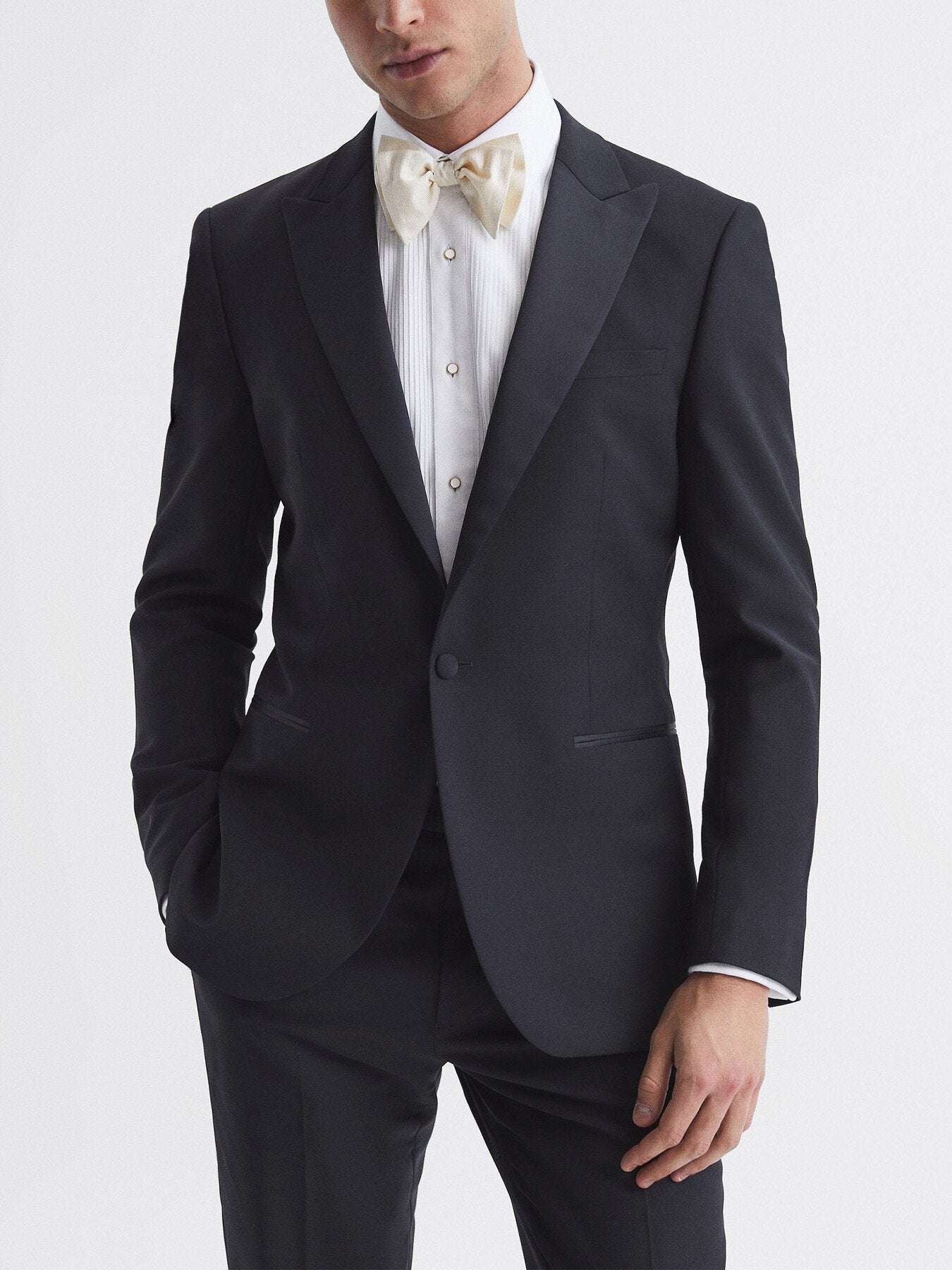 Poker Modern Fit Single Breasted Tuxedo Jacket