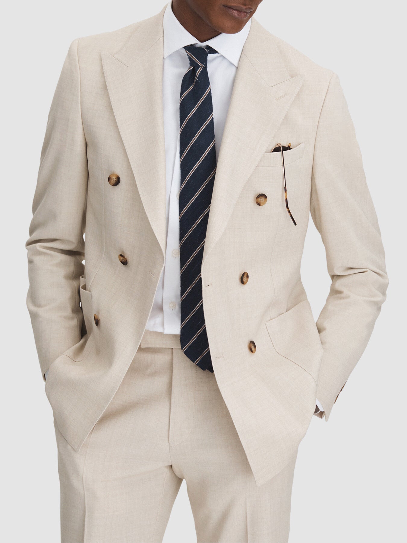 StoneBelmont Slim Fit Double Breasted Blazer