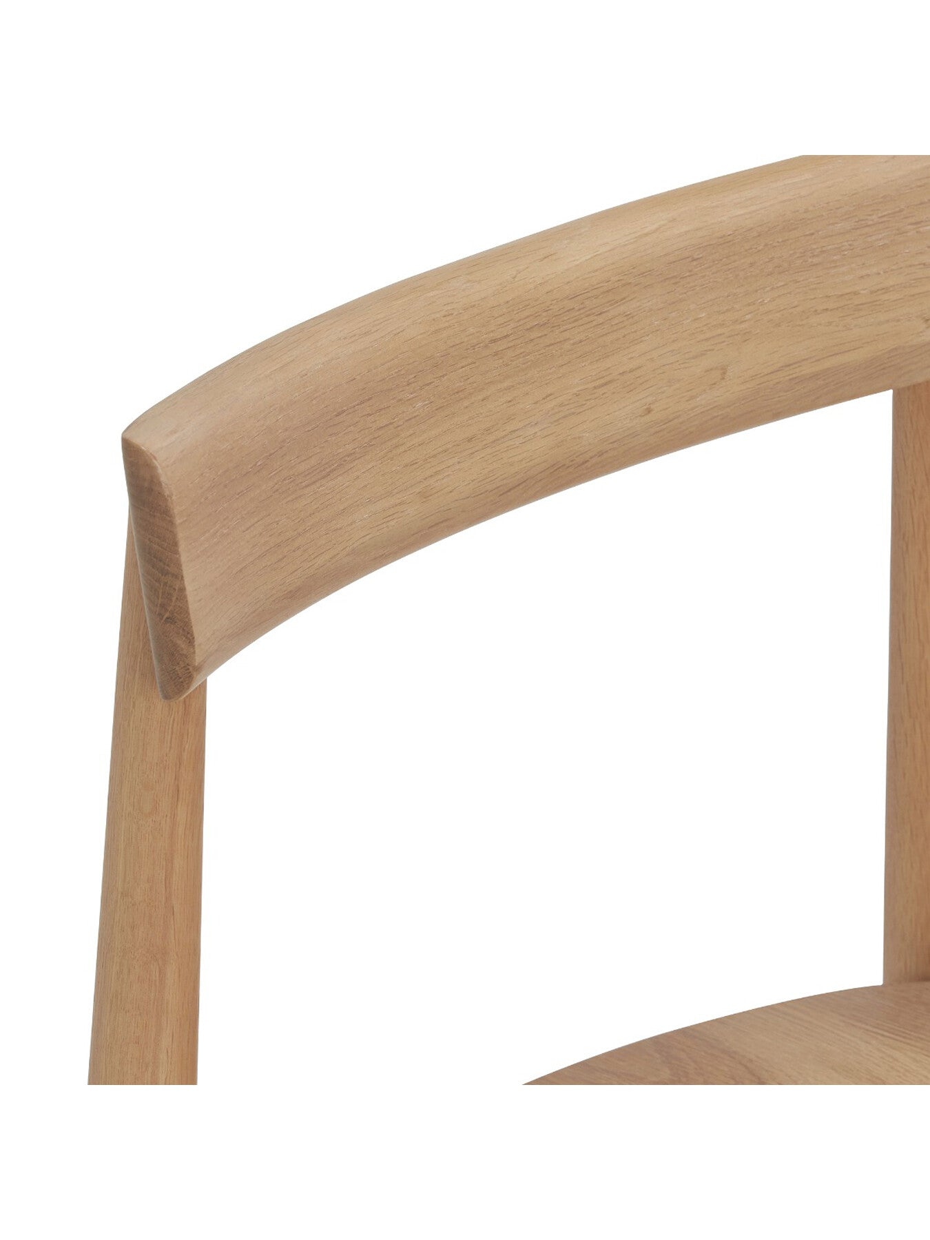 Neutral Ava Neutral Wood Open Back Dining Chair