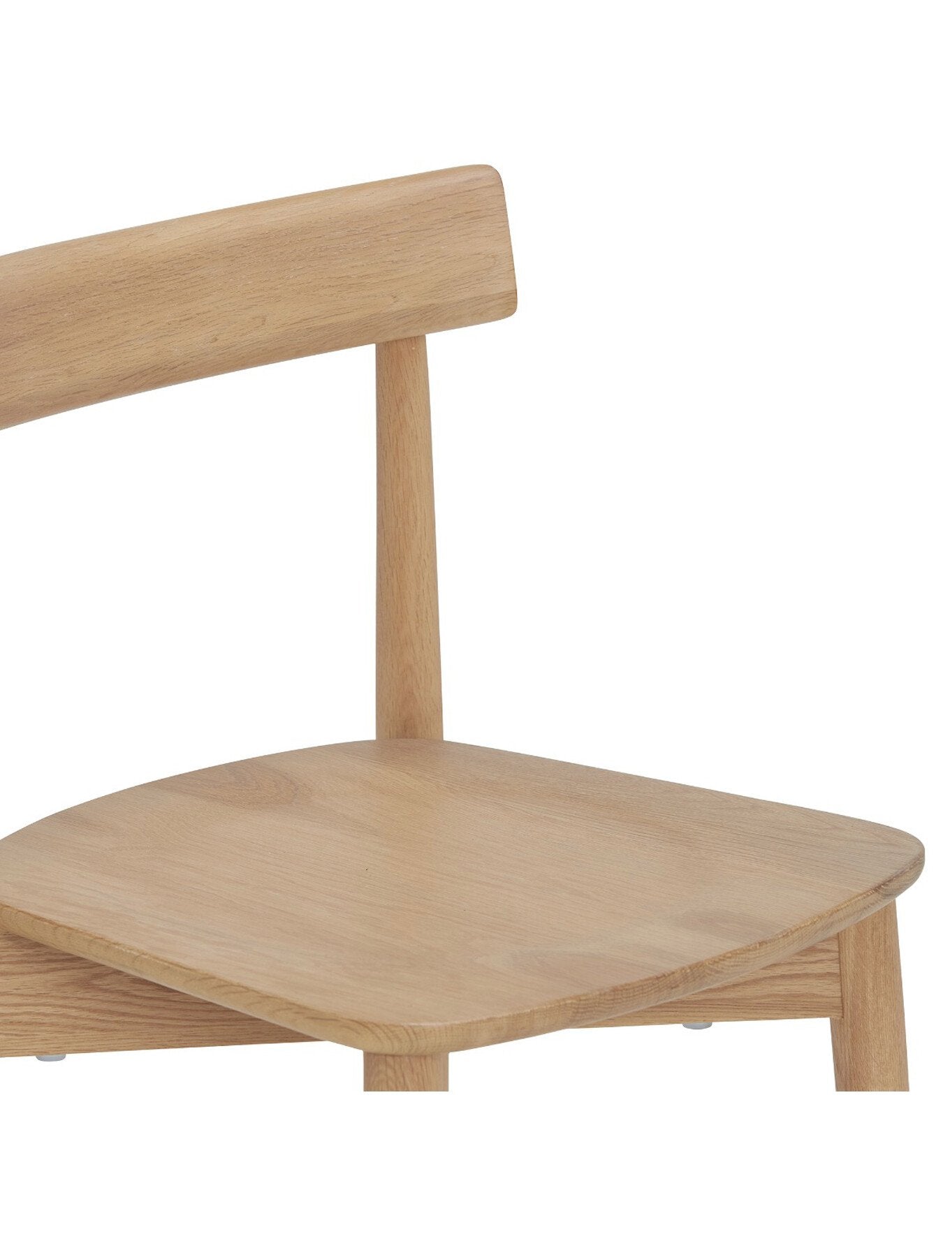 Neutral Ava Neutral Wood Open Back Dining Chair