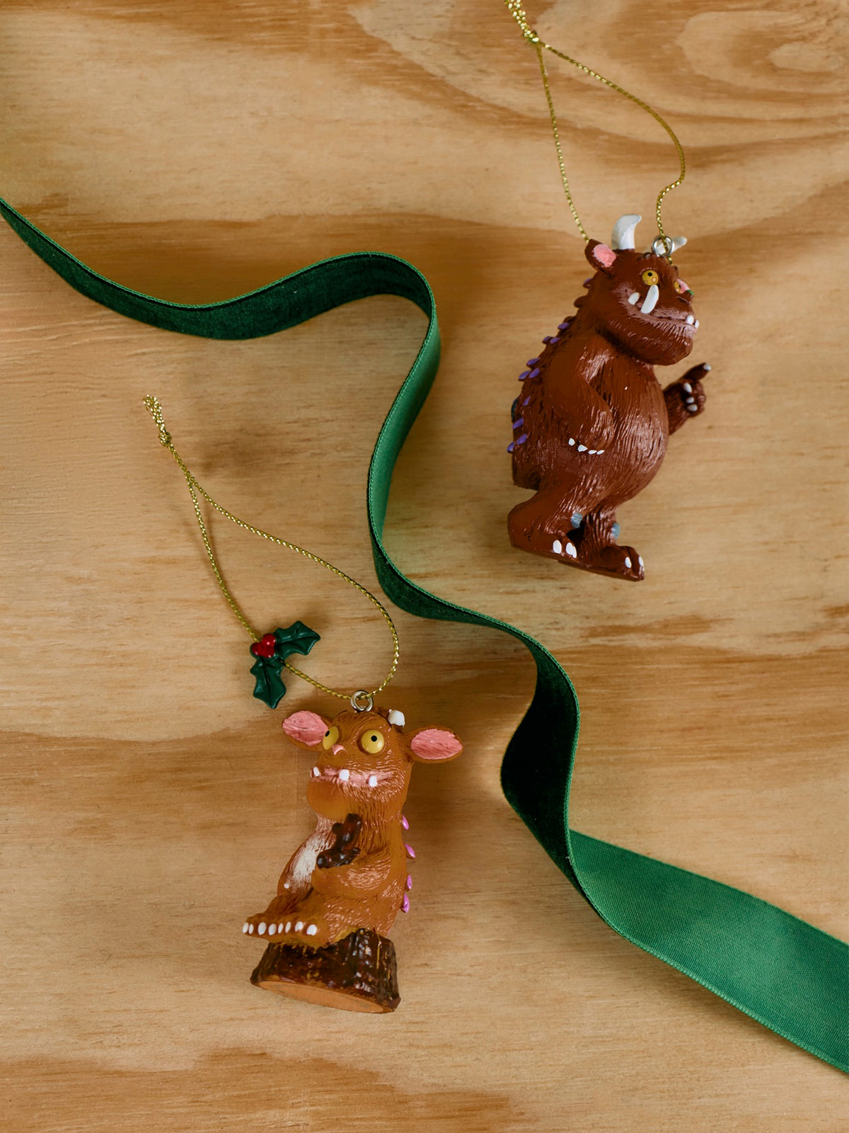 The Gruffalo's Child Resin Christmas Decoration Set of 2