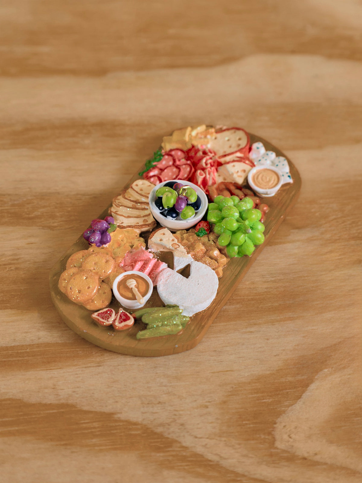 Resin Antipasti Board Hanging Decoration 12cm - Multi