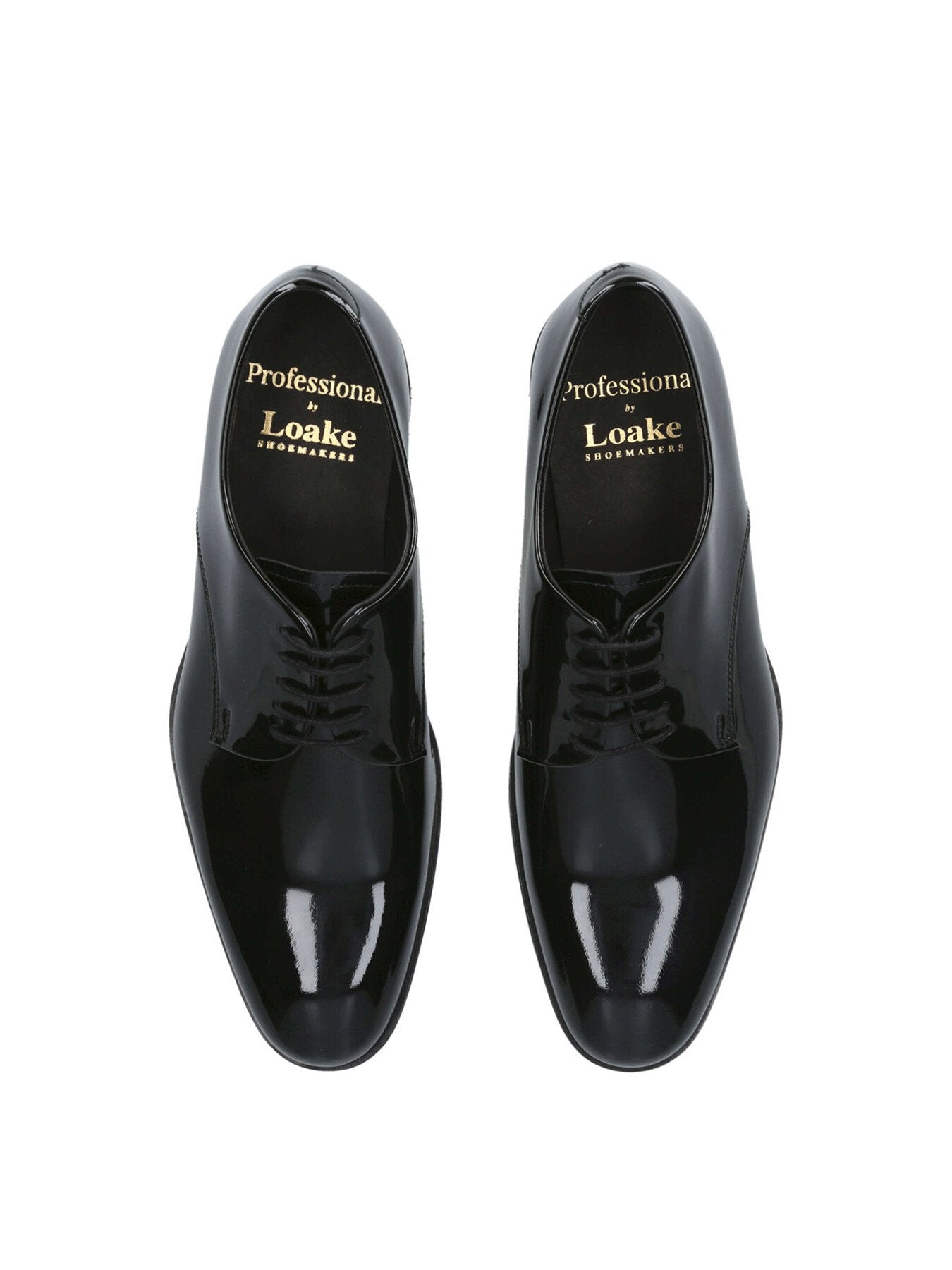 Patent Derby Shoes Black