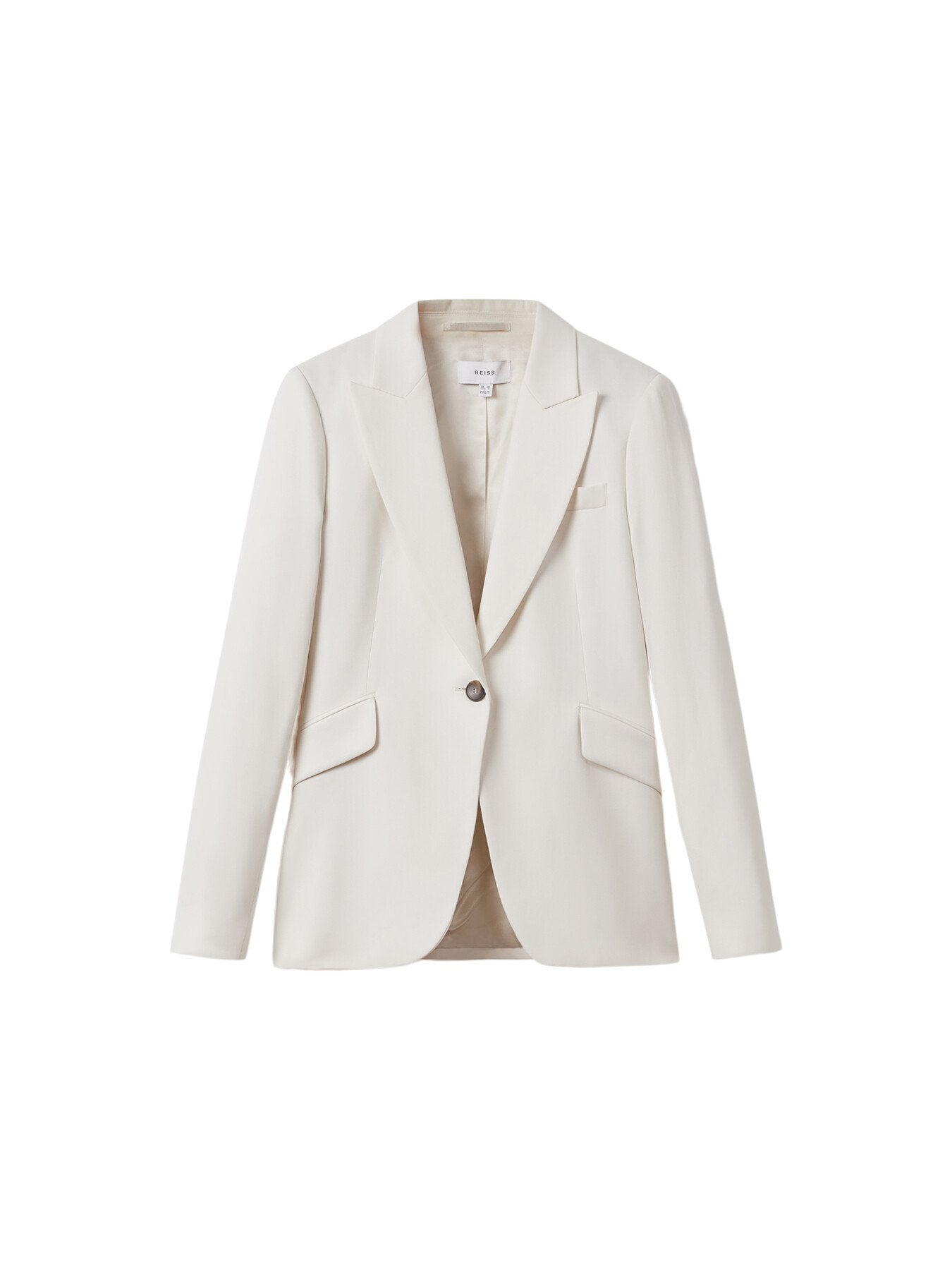 Millie Tailored Single-Breasted Blazer Cream