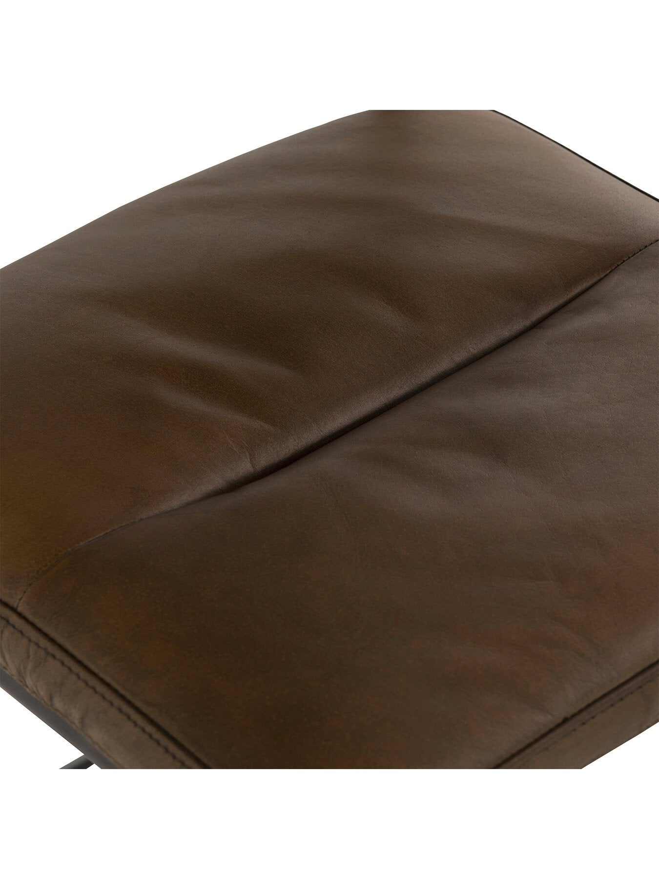 Brown Byron Brown Leather Tufted Dining Chair