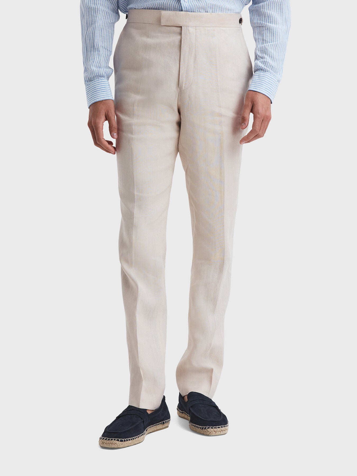 Kin Slim Fit Linen Trousers