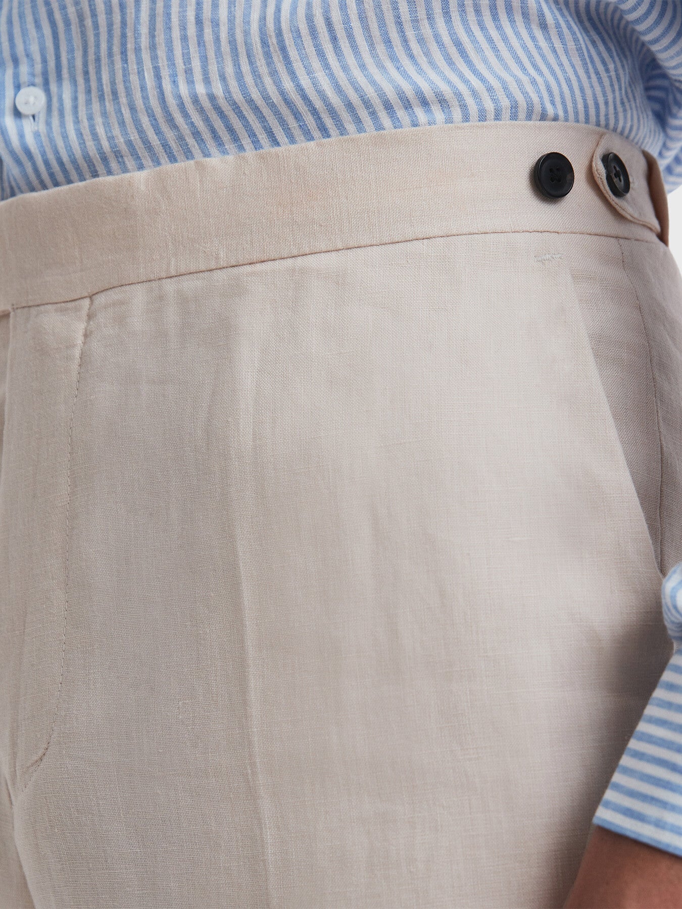 Kin Slim Fit Linen Trousers