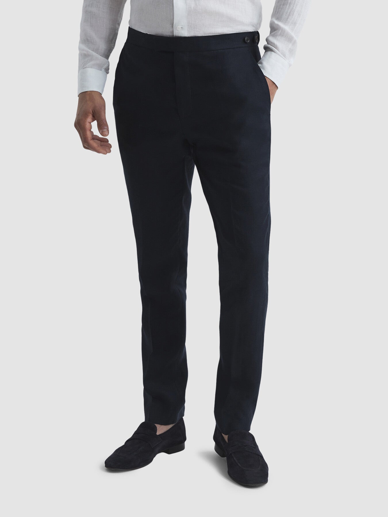 Kin Slim Fit Linen Trousers