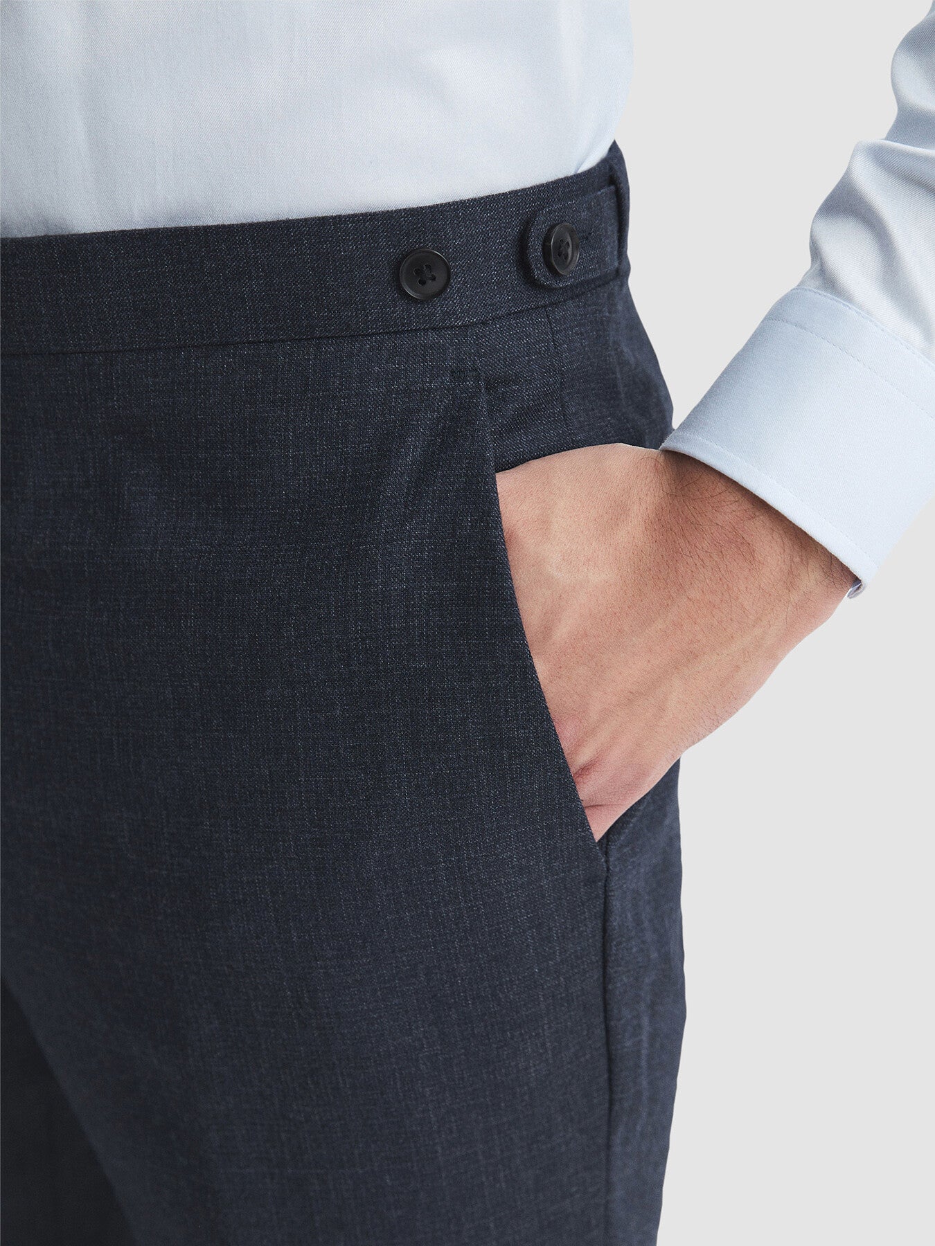 Dunn Slim Fit Textured Trousers
