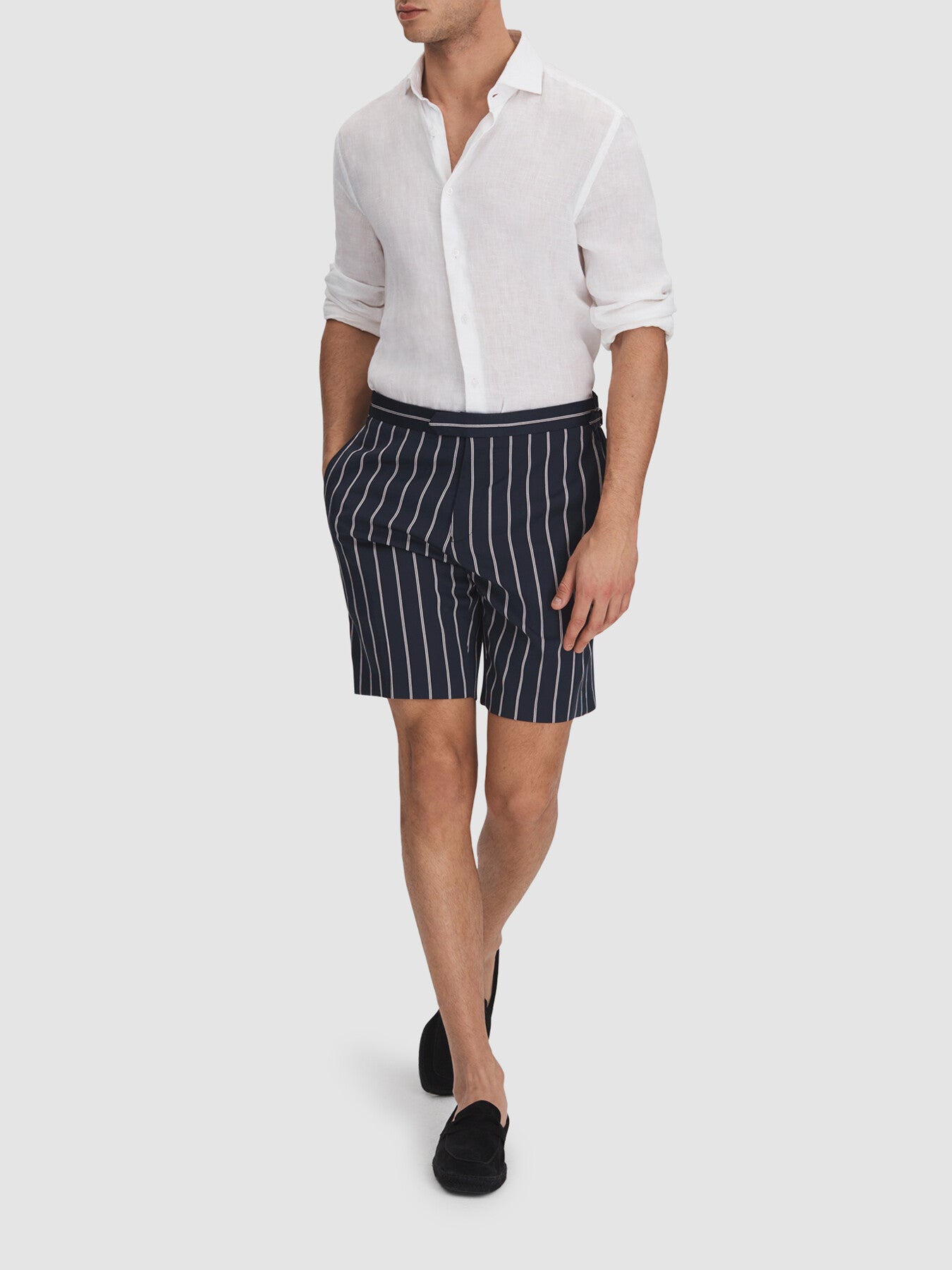 Lake Striped Side Adjuster Shorts