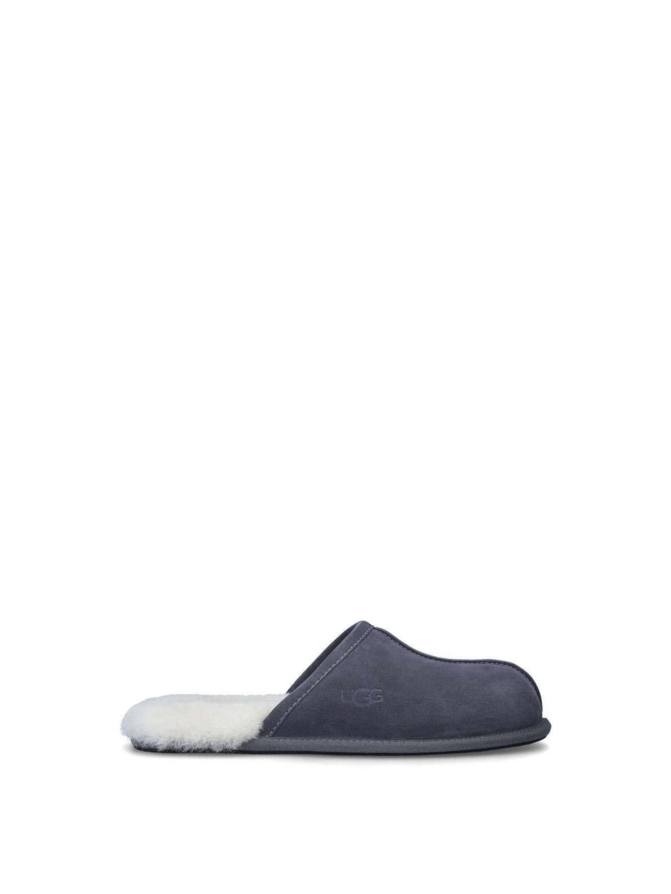Men’s Scuff Shearling Slippers Grey