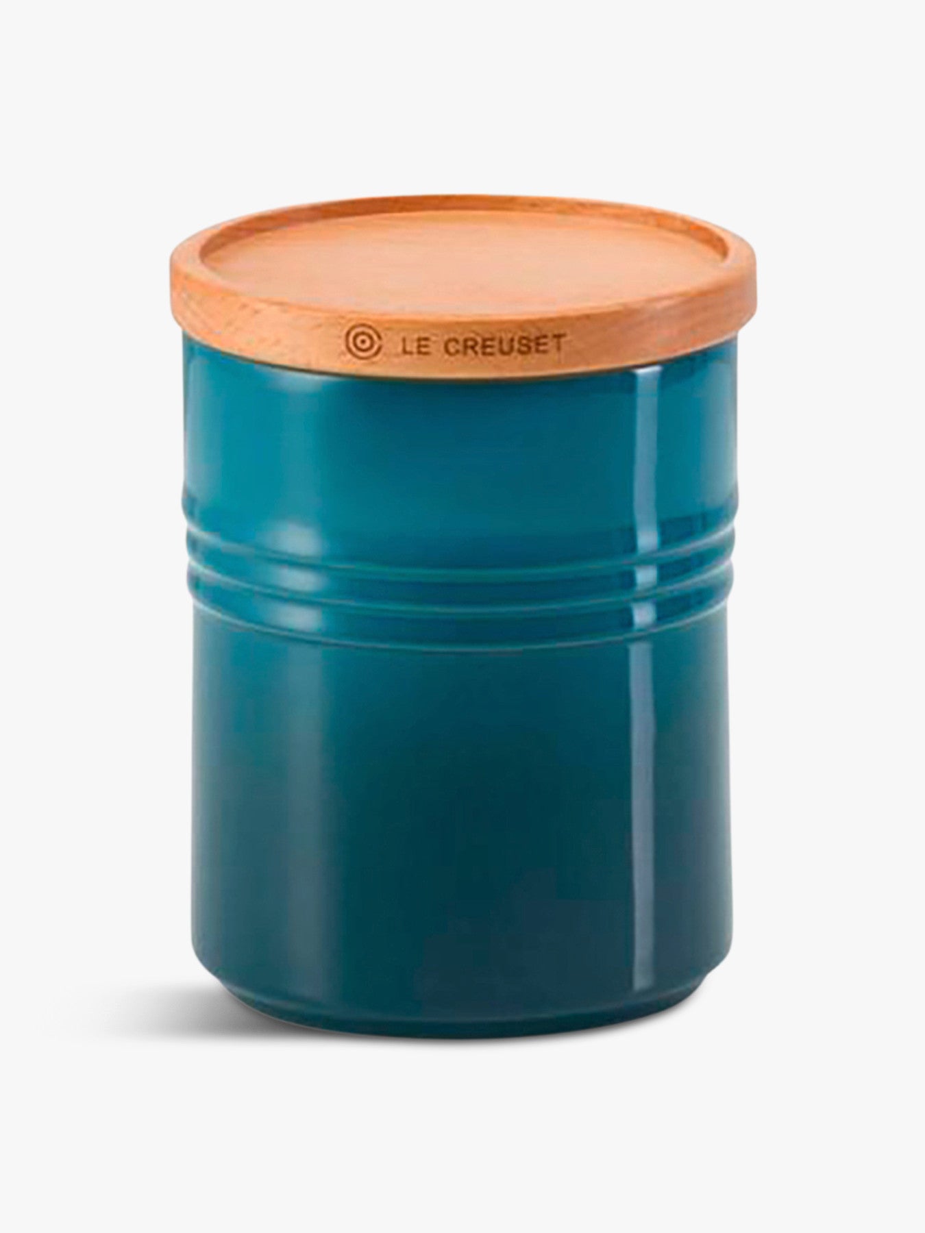 Stoneware Medium Storage Jar Deep Teal