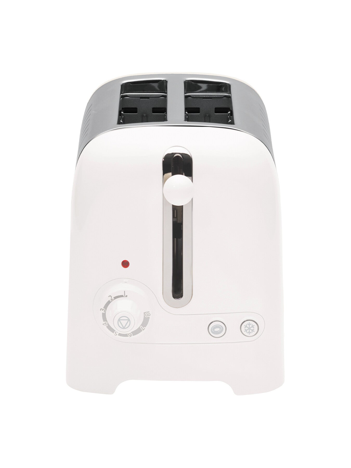2 Slot Lit Pop Toaster White