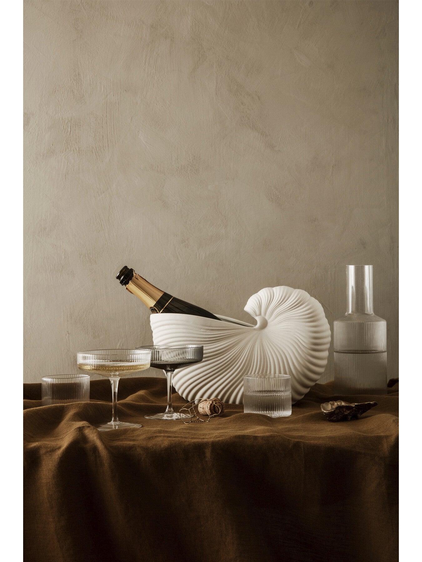 Ripple Champagne Saucers - Set of 2