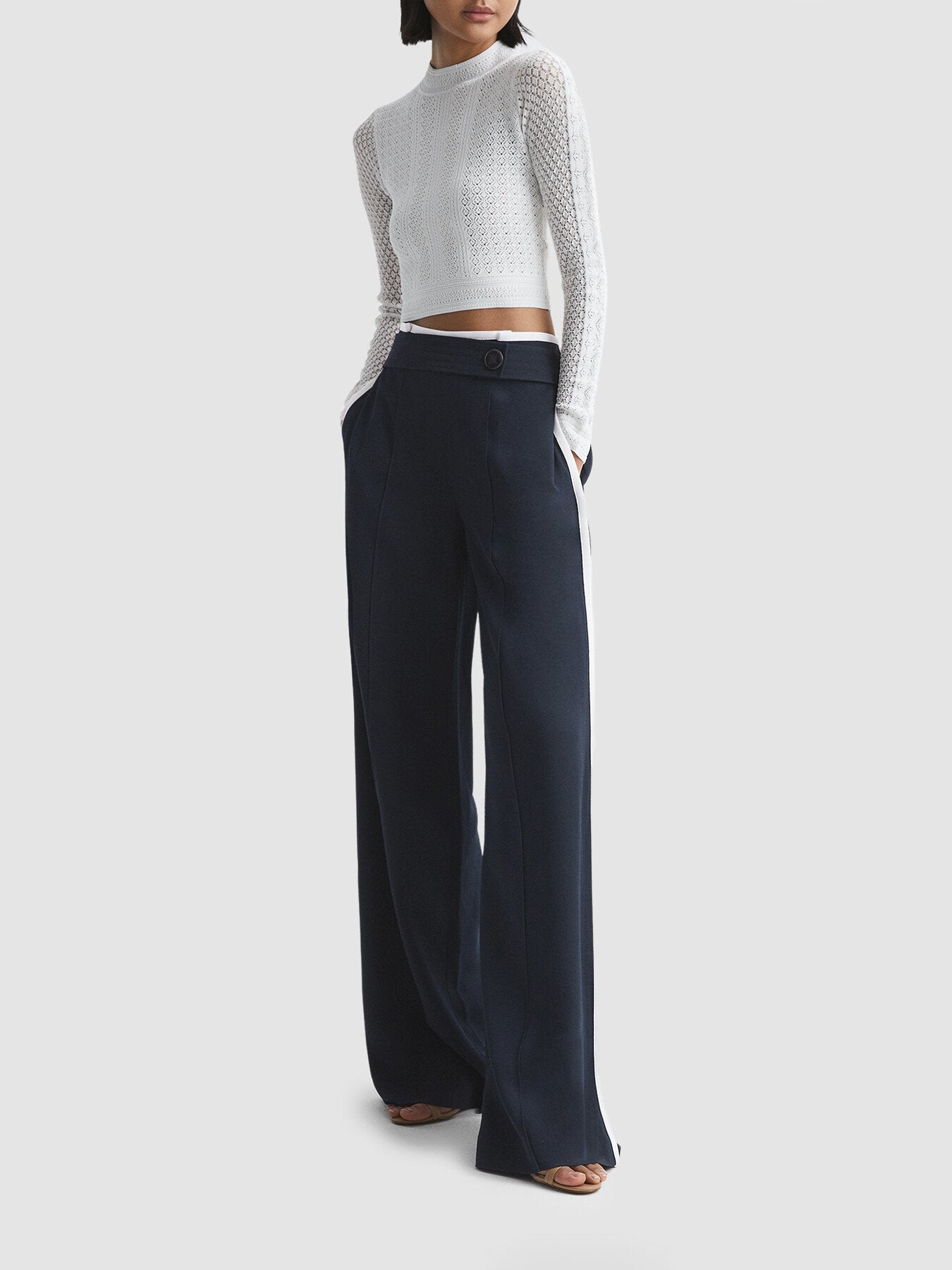 Lina High Rise Wide Leg Trousers