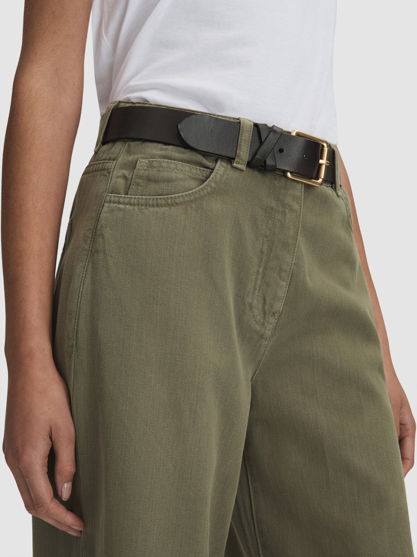 Colorado Garment Dyed Wide Leg Trousers