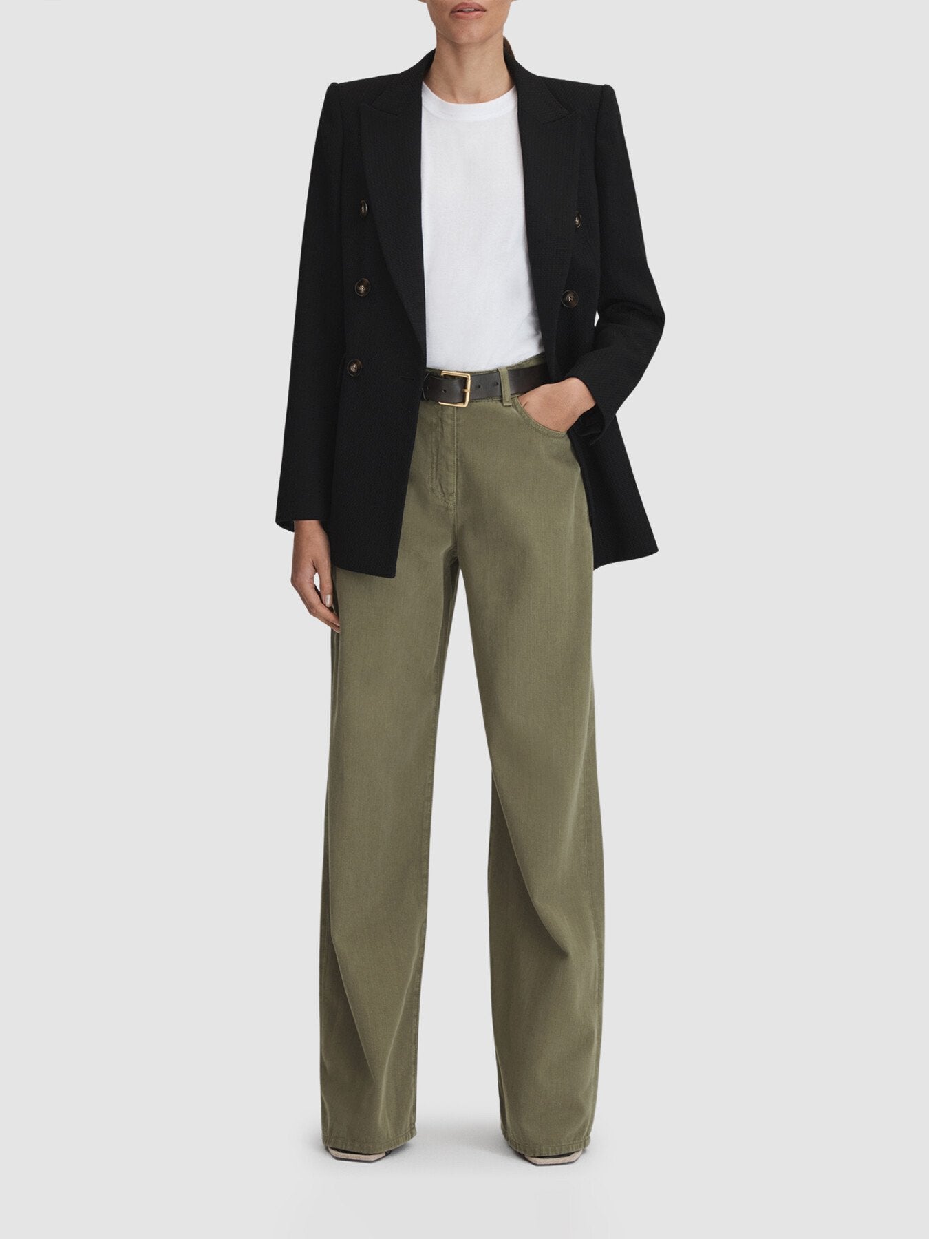 Colorado Garment Dyed Wide Leg Trousers