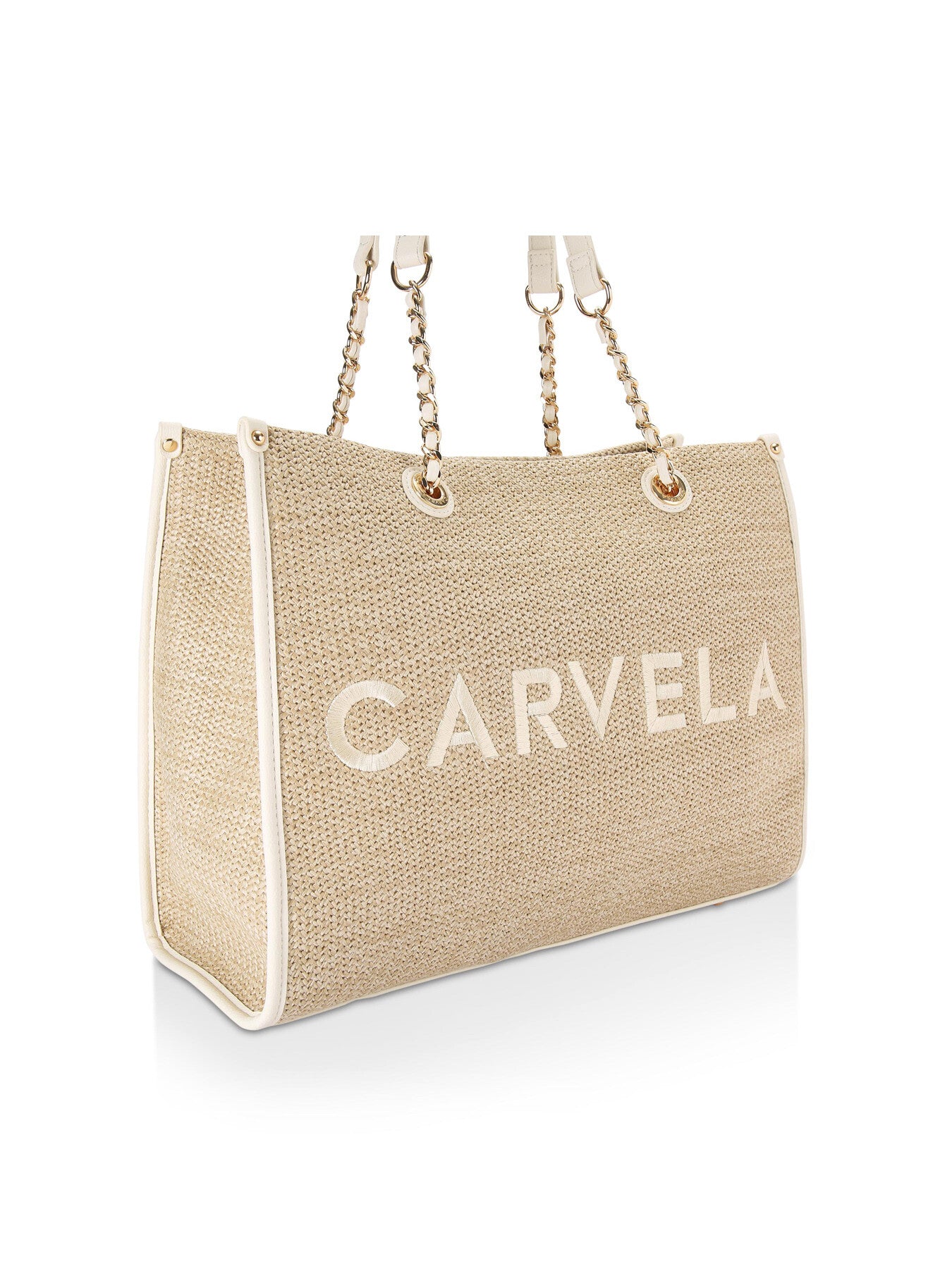 RAFFIA CHAIN TOTE