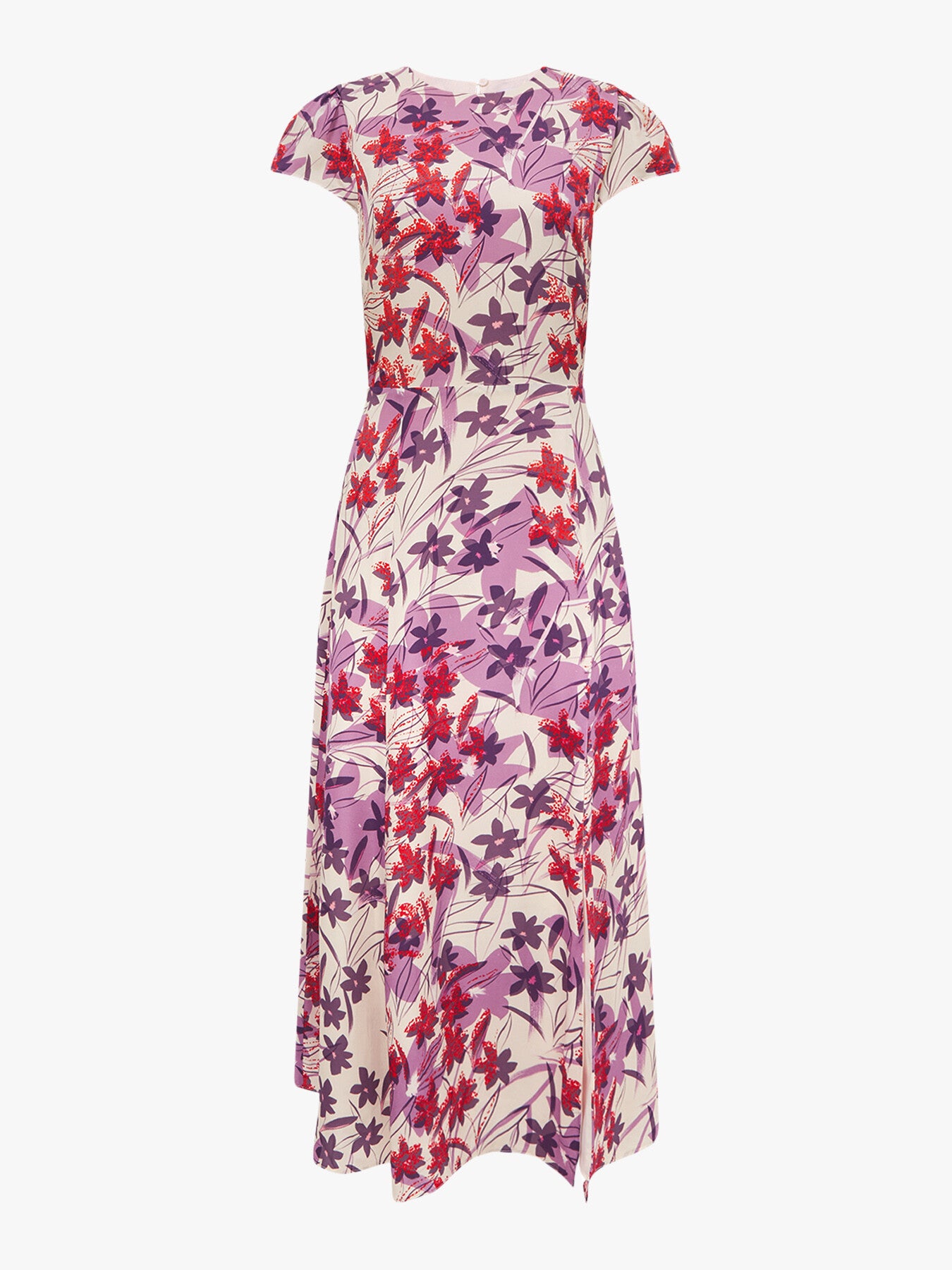 white christmas dresses Livia Printed Cut Out Back Midi Dress – Fenwick