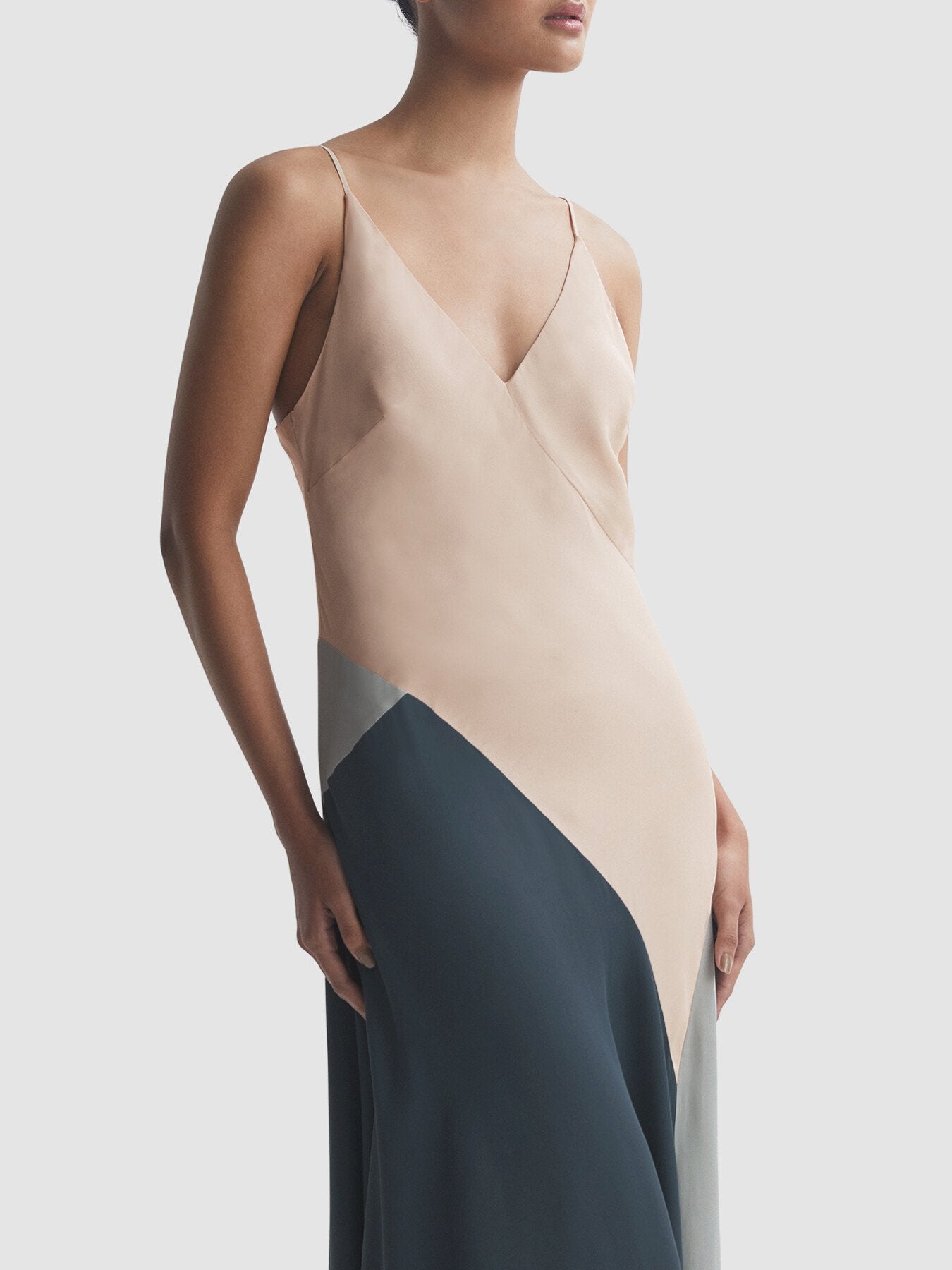 Hudson Fitted Asymmetric Midi Dress