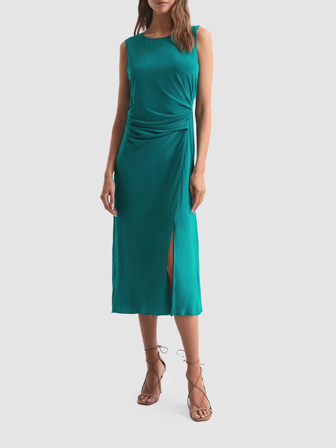 Lexi Bodycon Ruched Midi Dress
