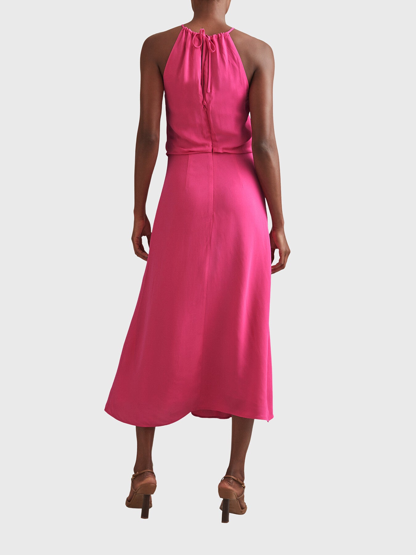 Elliana Drape Front Midi Dress