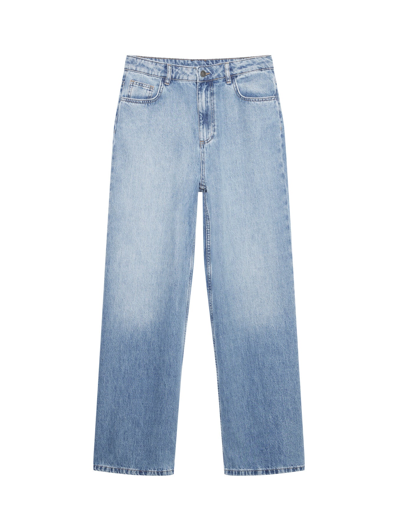 Mid Indigo Soft Wide Jeans